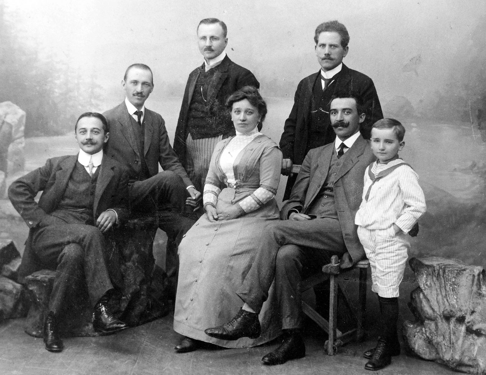 1912, Fortepan, tableau, studio, Fortepan #13506