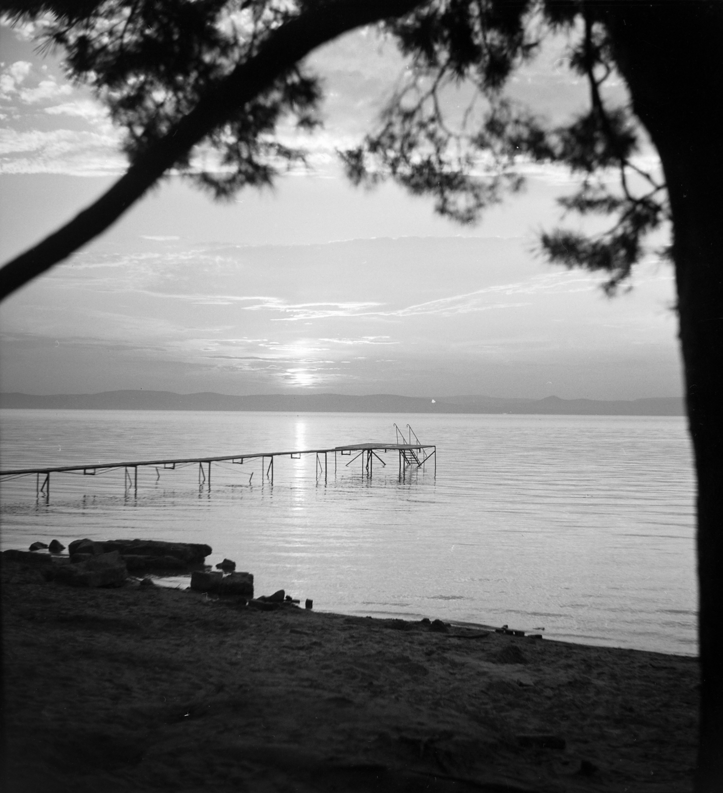 1951, Fortepan/Album019, lake, picture, pier, Fortepan #135562