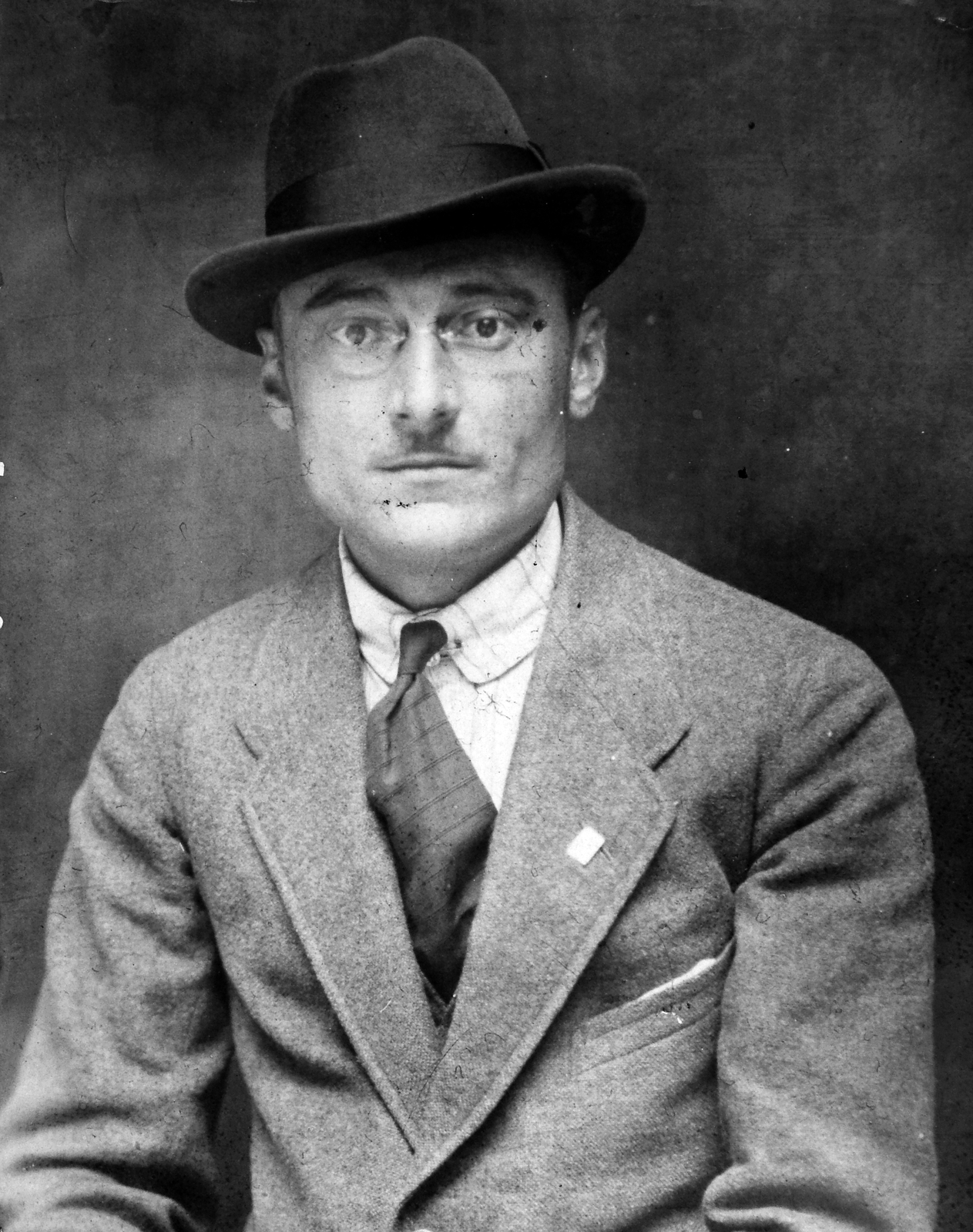 1936, Fortepan, portrait, hat, glasses, Fortepan #13577