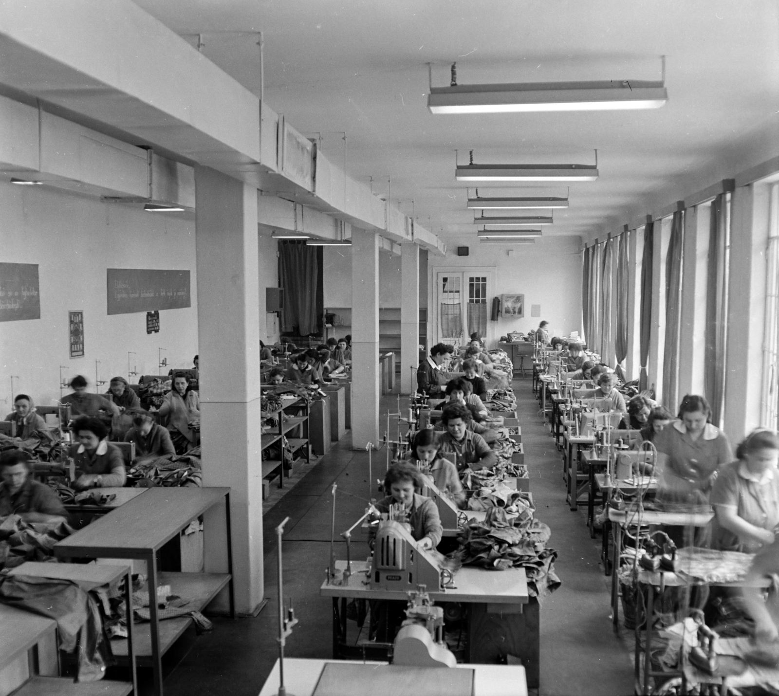 Románia,Erdély, Nagyvárad, Kossuth Lajos utca (Strada Independenţei) 11., készruhagyár., 1962, Sütő András örökösei, Új Élet szerkesztőség, Fortepan #135837