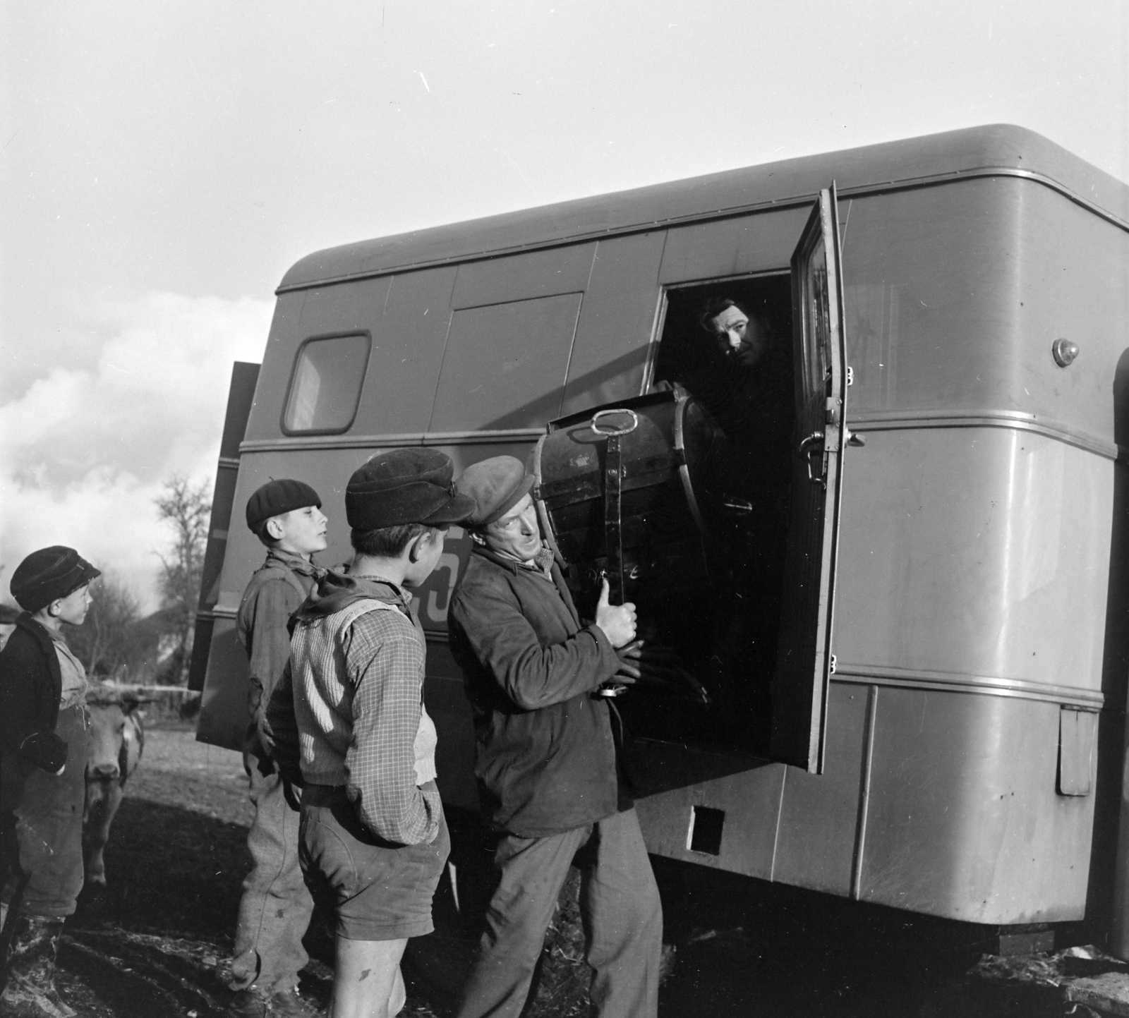 Románia,Erdély, Etéd, dokumentumfilm készül a November 7. kollektív gazdaságról., 1962, Sütő András örökösei, Új Élet szerkesztőség, Fortepan #135846
