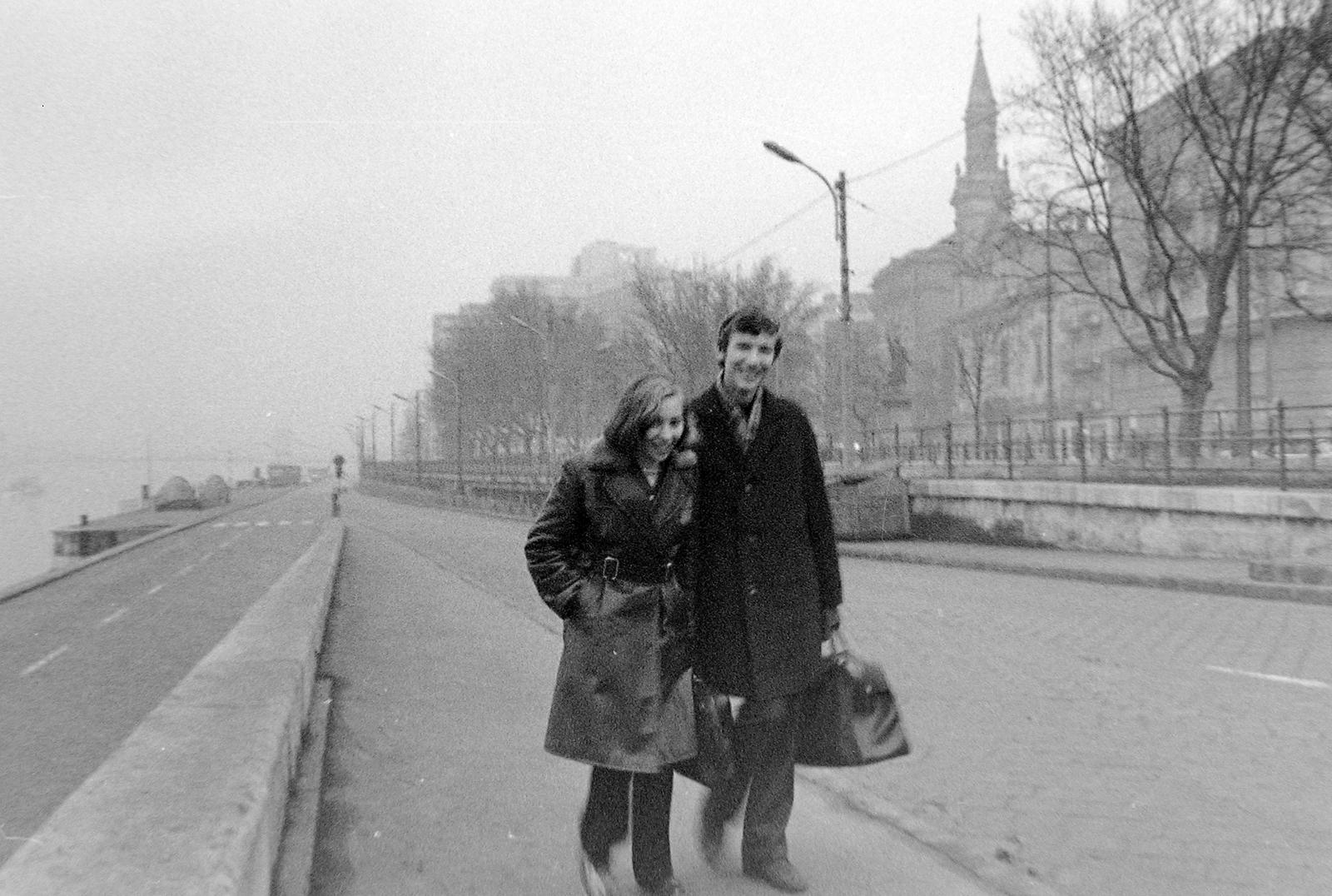 Hungary, Budapest V., Belgrád rakpart a Petőfi szobornál, az Erzsébet híd felől nézve., 1972, Fortepan, Budapest, Fortepan #1359