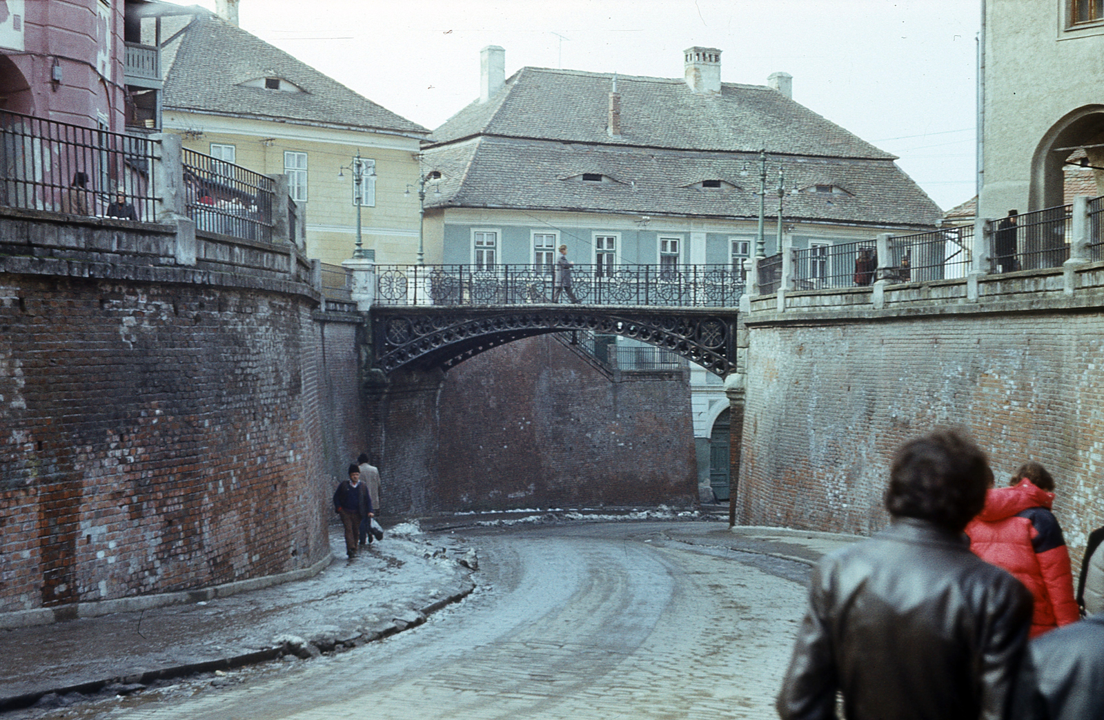 Romania,Transylvania, Sibiu, Hazugok hídja a Tanácstorony felől nézve., 1984, Varga János, Fortepan #135989