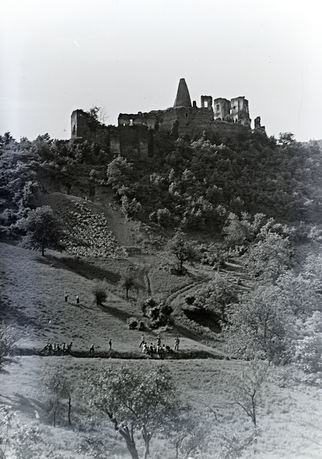 Hungary, Doba, a Somlói vár romjai., 1937, Révay Péter, castle ruins, Fortepan #136236