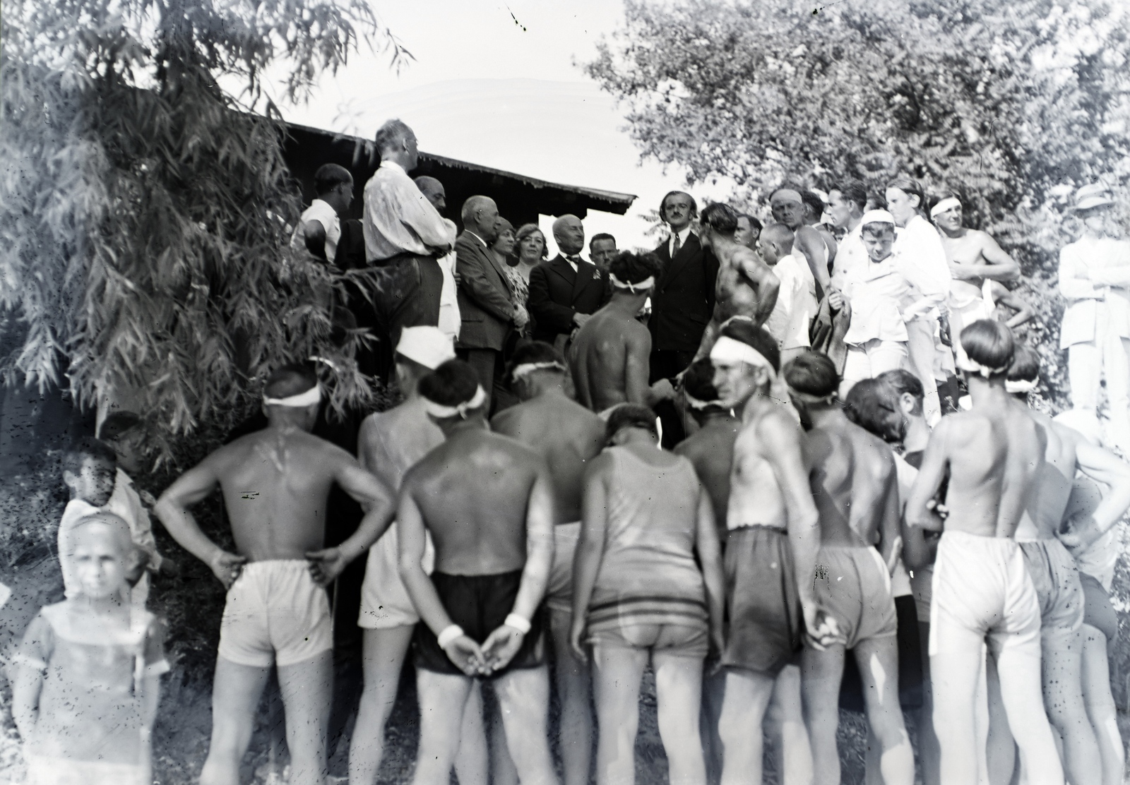 1930, Révay Péter, hands behind the back, akimbo, suntanned, Fortepan #136329