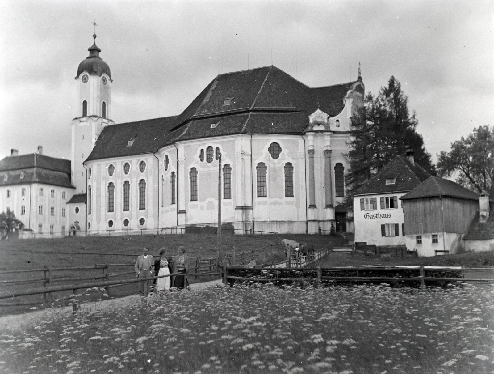 Germany, Steingaden, Wieskirche, a Megkorbácsolt Megváltó búcsújáró temploma., 1936, Révay Péter, pilgrimage, Fortepan #136410