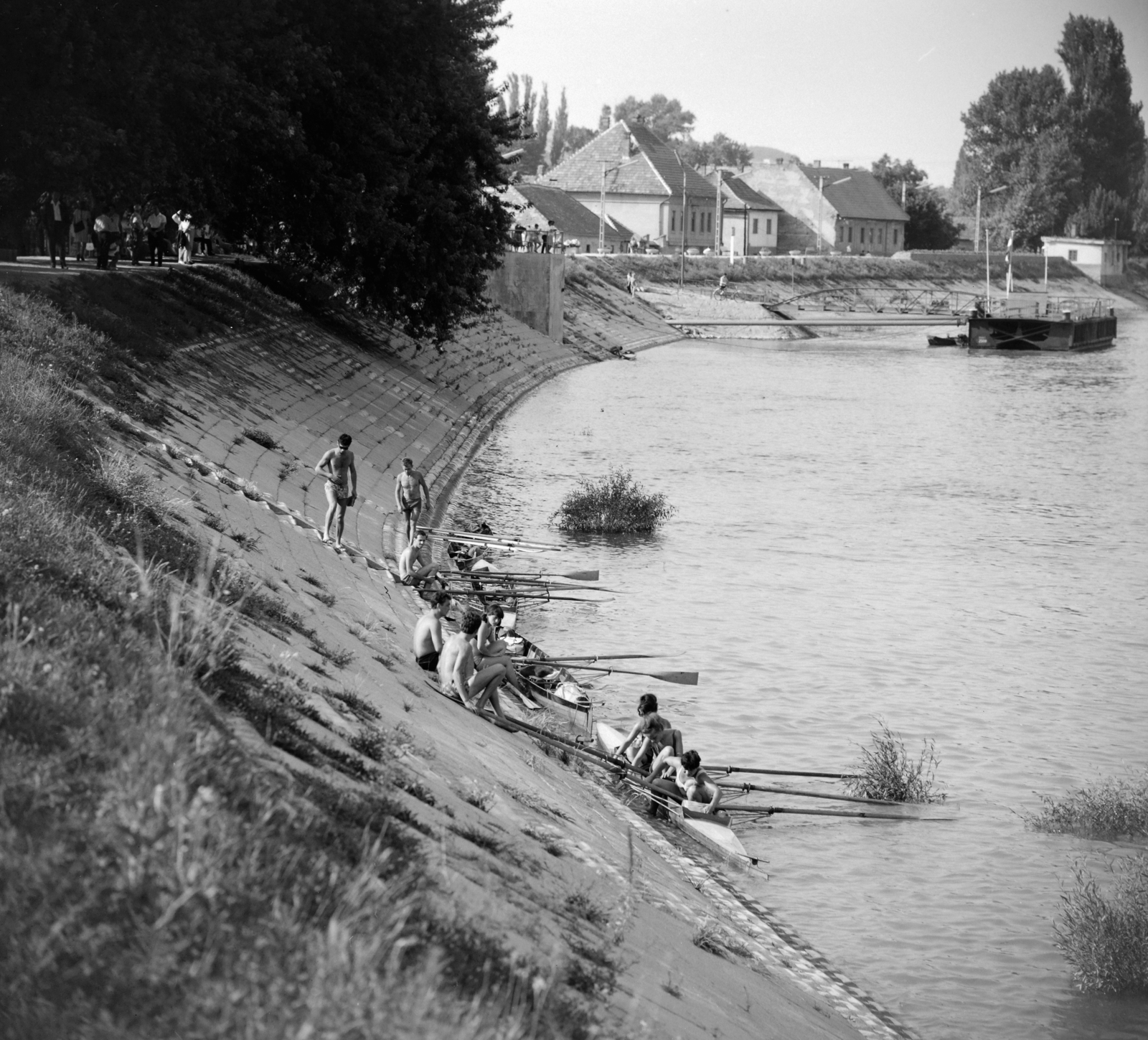 Hungary, Szentendre, Duna korzó (Somogyi-Bacsó part)., 1963, Szalay Zoltán, Fortepan #137789
