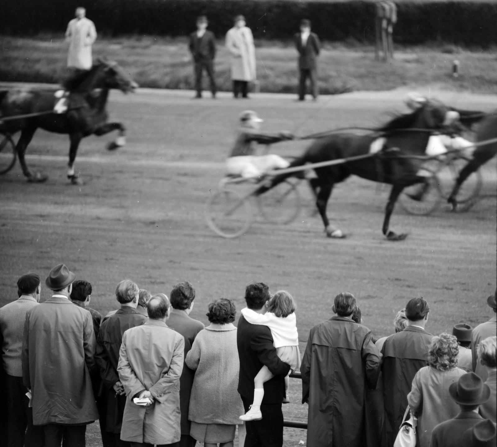 Hungary, Budapest VIII., Kerepesi úti Ügetőpálya., 1966, Szalay Zoltán, horse race, Budapest, harness racing, Fortepan #137804