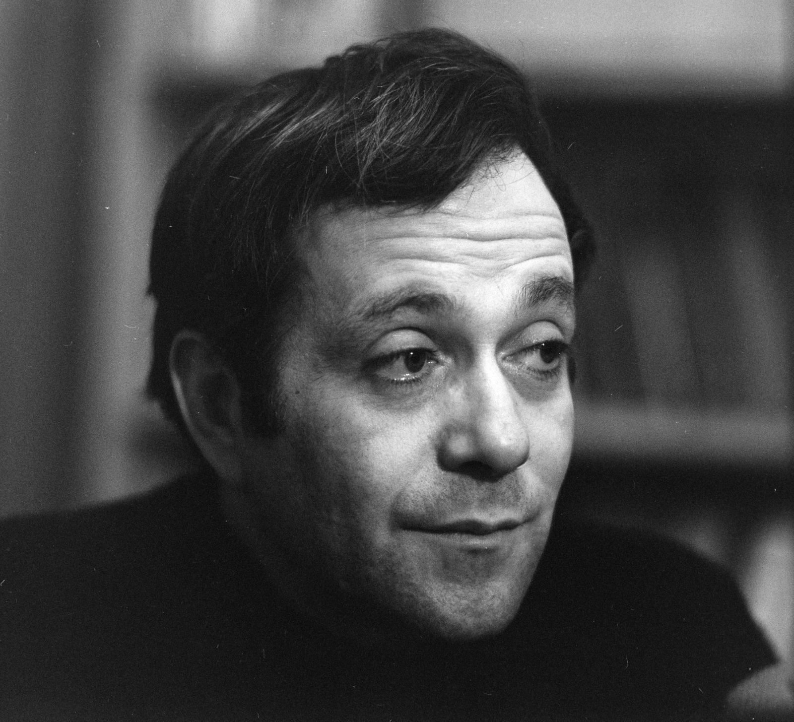 Hungary, Budapest XIII., Csanády utca 12/a, Márkus László színművész az otthonában., 1967, Szalay Zoltán, Budapest, Fortepan #137846