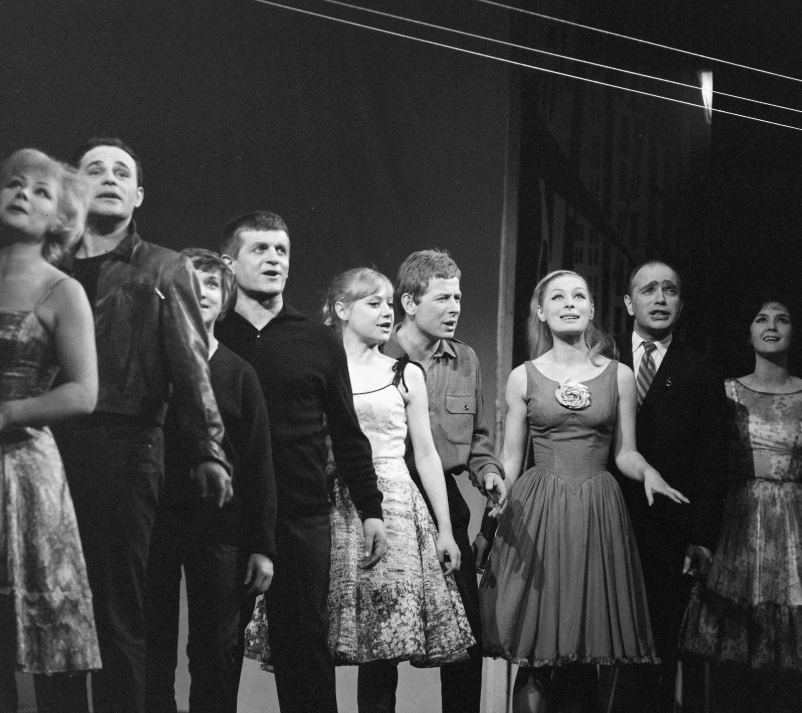 Hungary, Budapest VI., Nagymező utca, Thália Színház. A lengyel Ateneum Színház vendégjátéka., 1966, Szalay Zoltán, theater, Budapest, Fortepan #137898