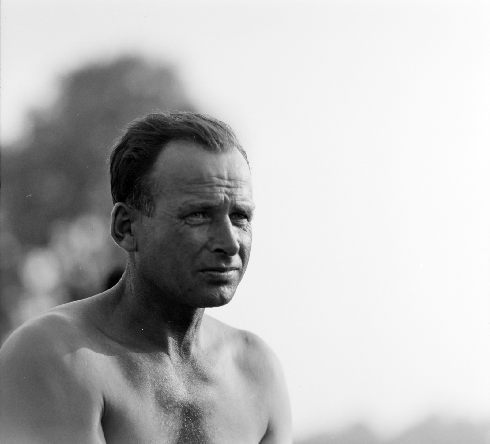 Hungary, portré faúsztatáskor. A felvétel a Tiszán Tuzsér és Szeged között, az ERDÉRT vállalat telepétől a fafeldolgozó üzemekhez leúsztatott farönktutajon készült., 1967, Szalay Zoltán, Fortepan #137998