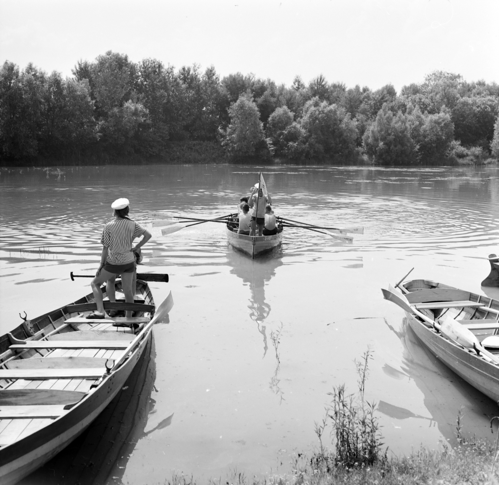 1964, Szalay Zoltán, paddling, Fortepan #138178