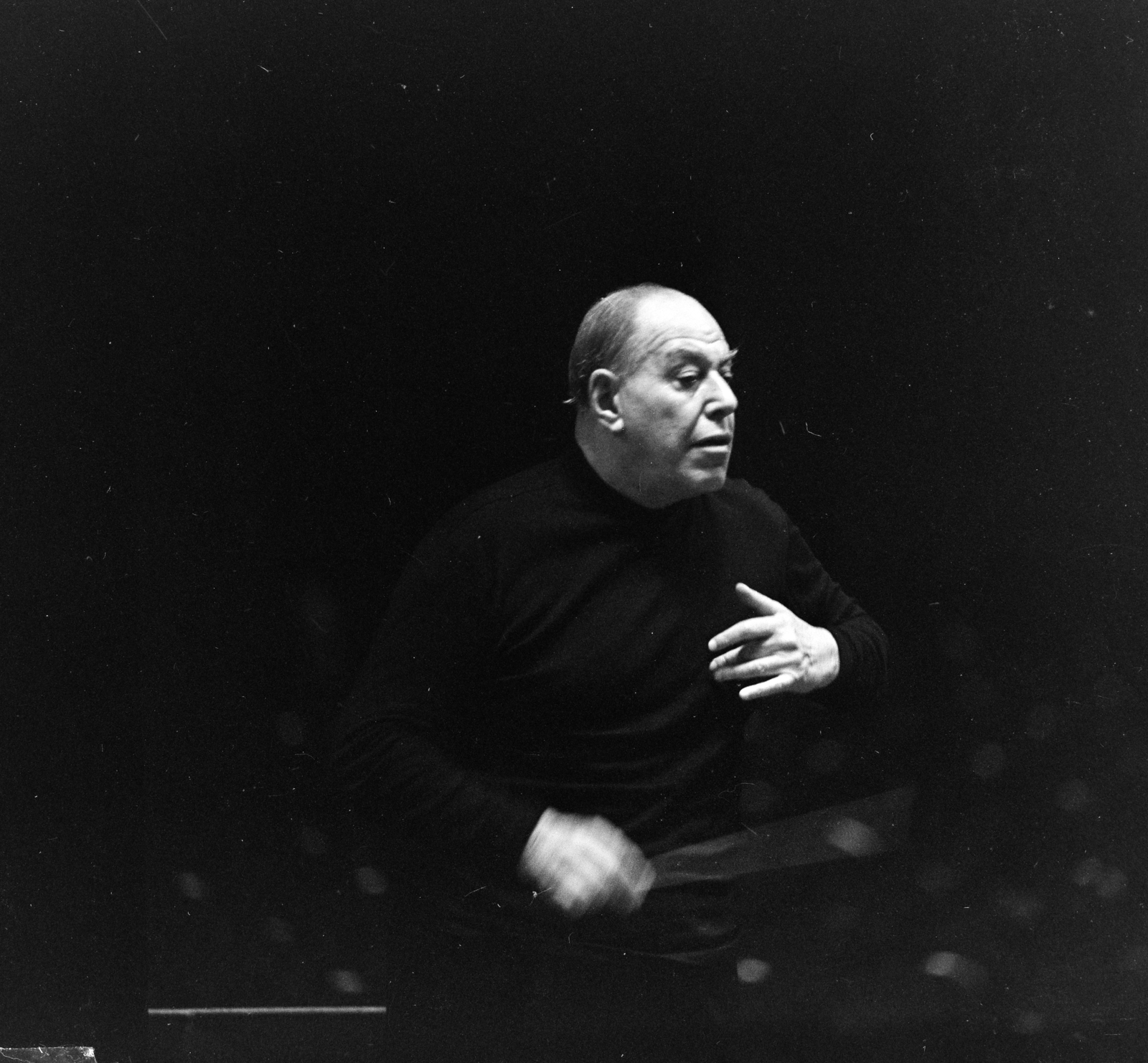 Hungary, Budapest VI., Zeneakadémia, Nagyterem. Lovro von Matačić horvát karmester., 1963, Szalay Zoltán, conductor, Budapest, Fortepan #138218