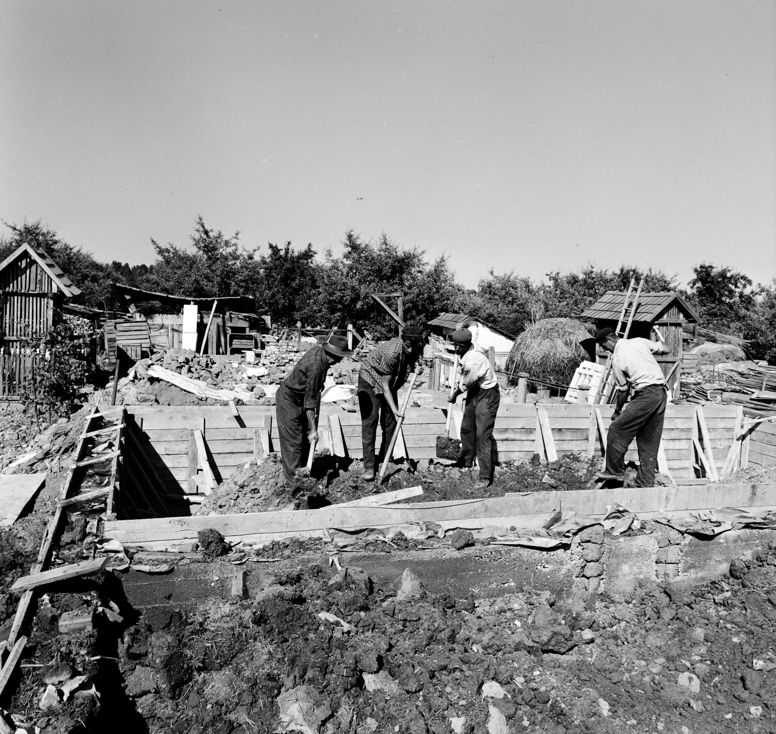 Hungary, 1970, Szalay Zoltán, flood, Fortepan #138266