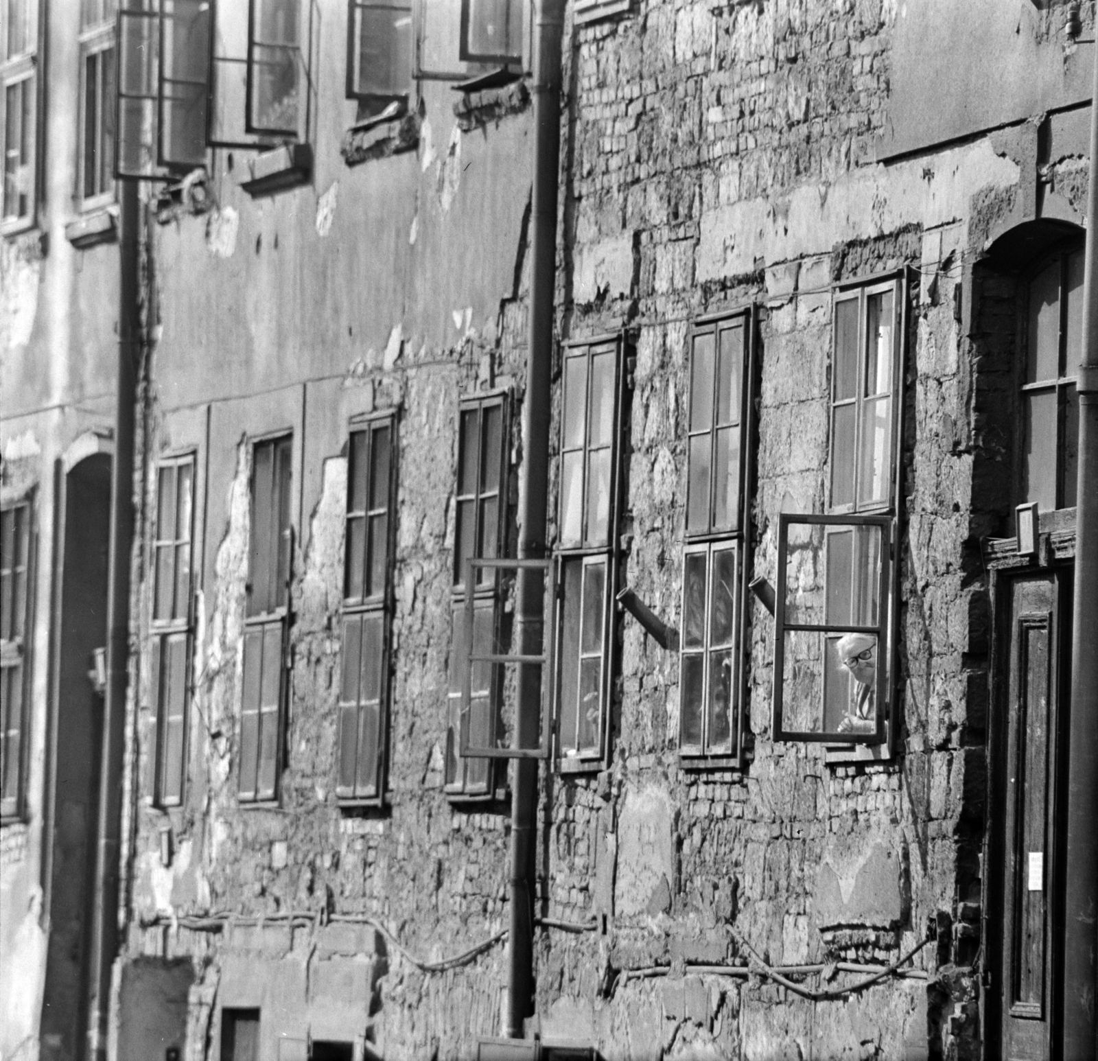 Magyarország, Budapest VII., házak a Dózsa György út, Jobbágy utca és a Százház utca közötti területen., 1965, Szalay Zoltán, Budapest, Fortepan #138425