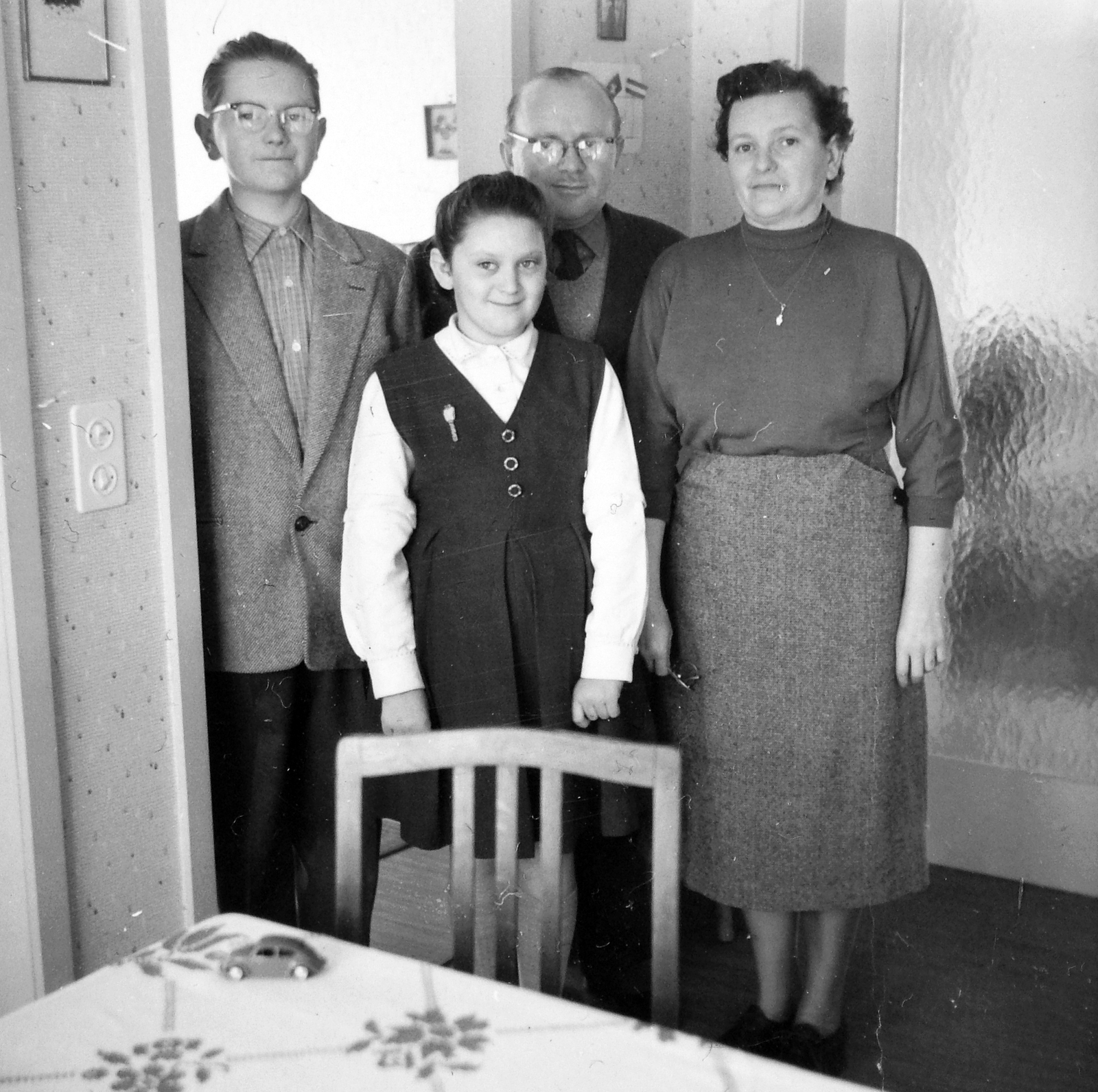 1957, Fortepan, family, interior, Fortepan #13853