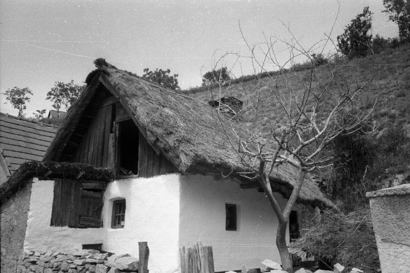 Hungary, Kisgyőr, 1964, Szalay Zoltán, thatched roof, farmhouse, Fortepan #138620