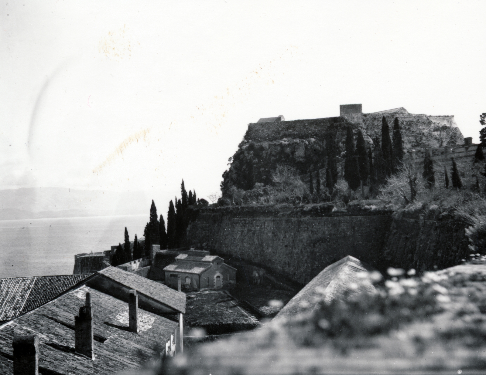 Greece, Corfu, a Régi erőd (Paleo Frurio) külső bástyája az erőd területéről fotózva., 1900, Zichy, picture, Fortepan #13888