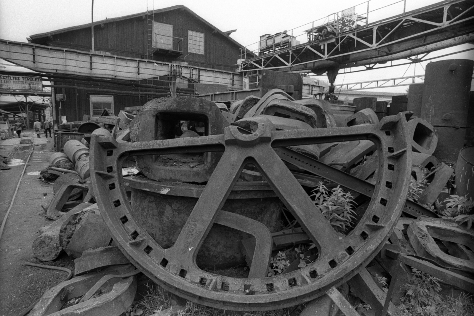 Hungary, Salgótarján, Salgótarjáni Kohászati Üzemek., 1972, Szalay Zoltán, scrap metal, Fortepan #138985