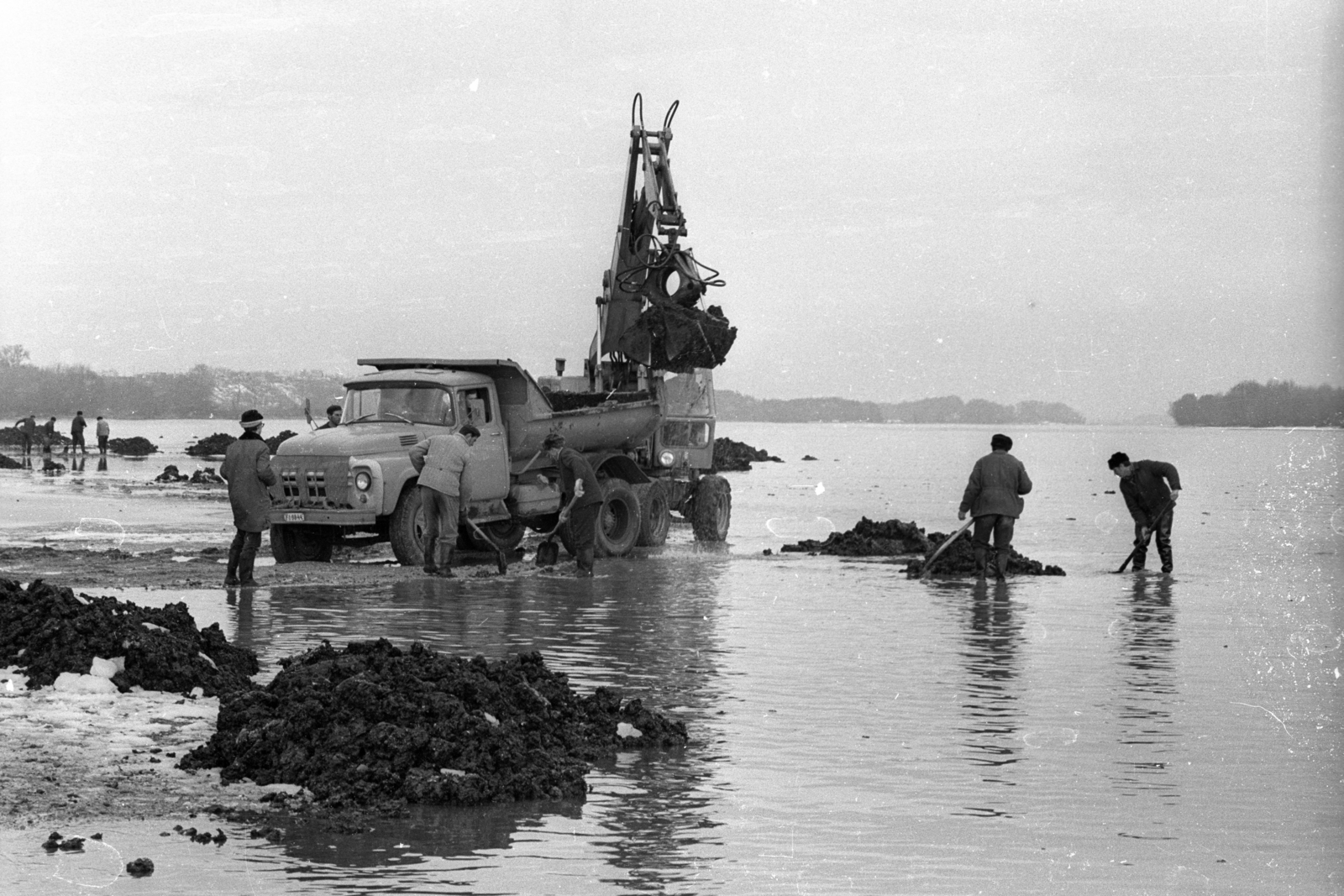 1970, Szalay Zoltán, teherautó, ZIL-márka, markológép, Fortepan #139007