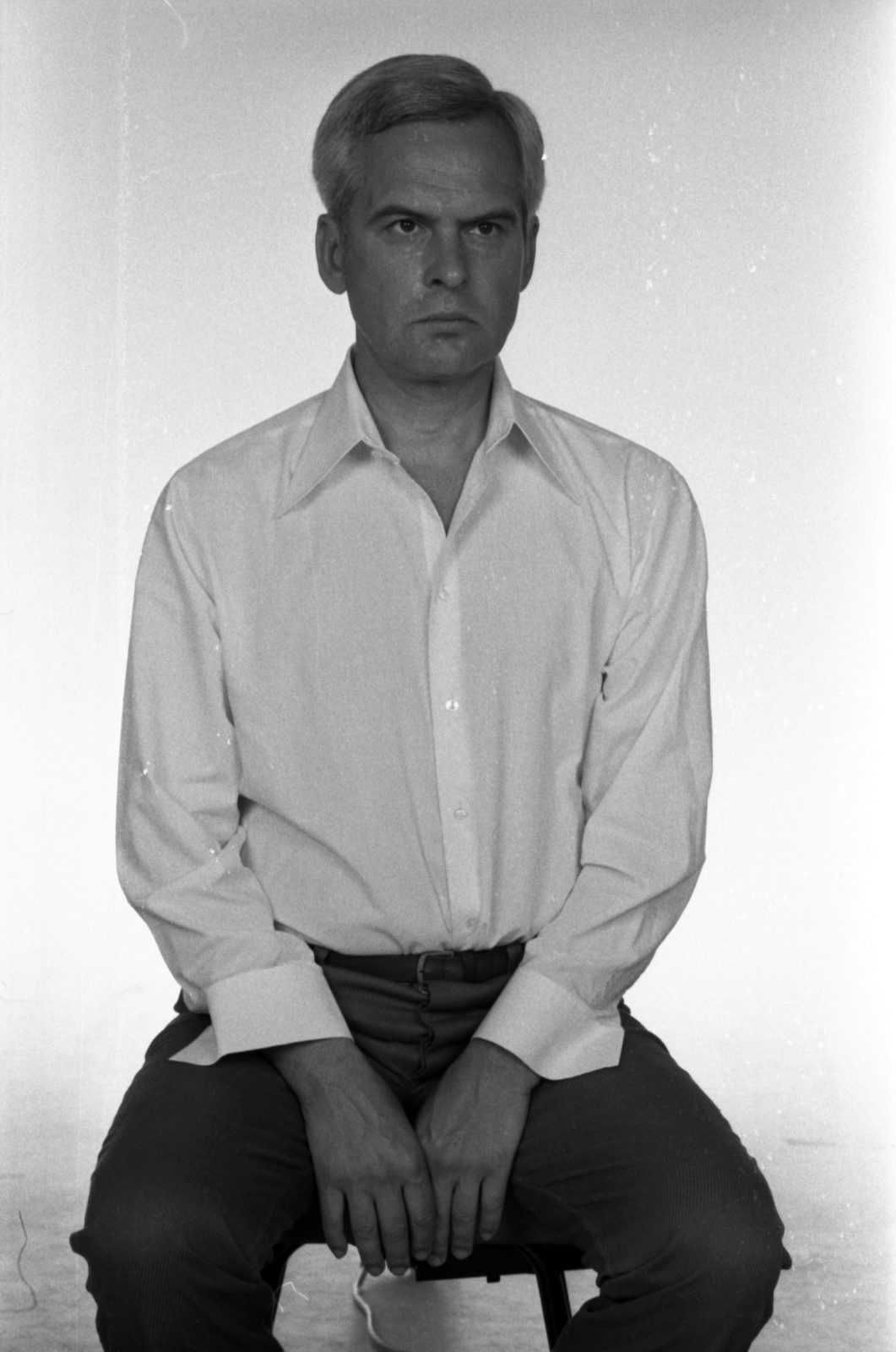 Hungary, Latinovits Zoltán színművész., 1976, Szalay Zoltán, portrait, wide sitting, Fortepan #139103