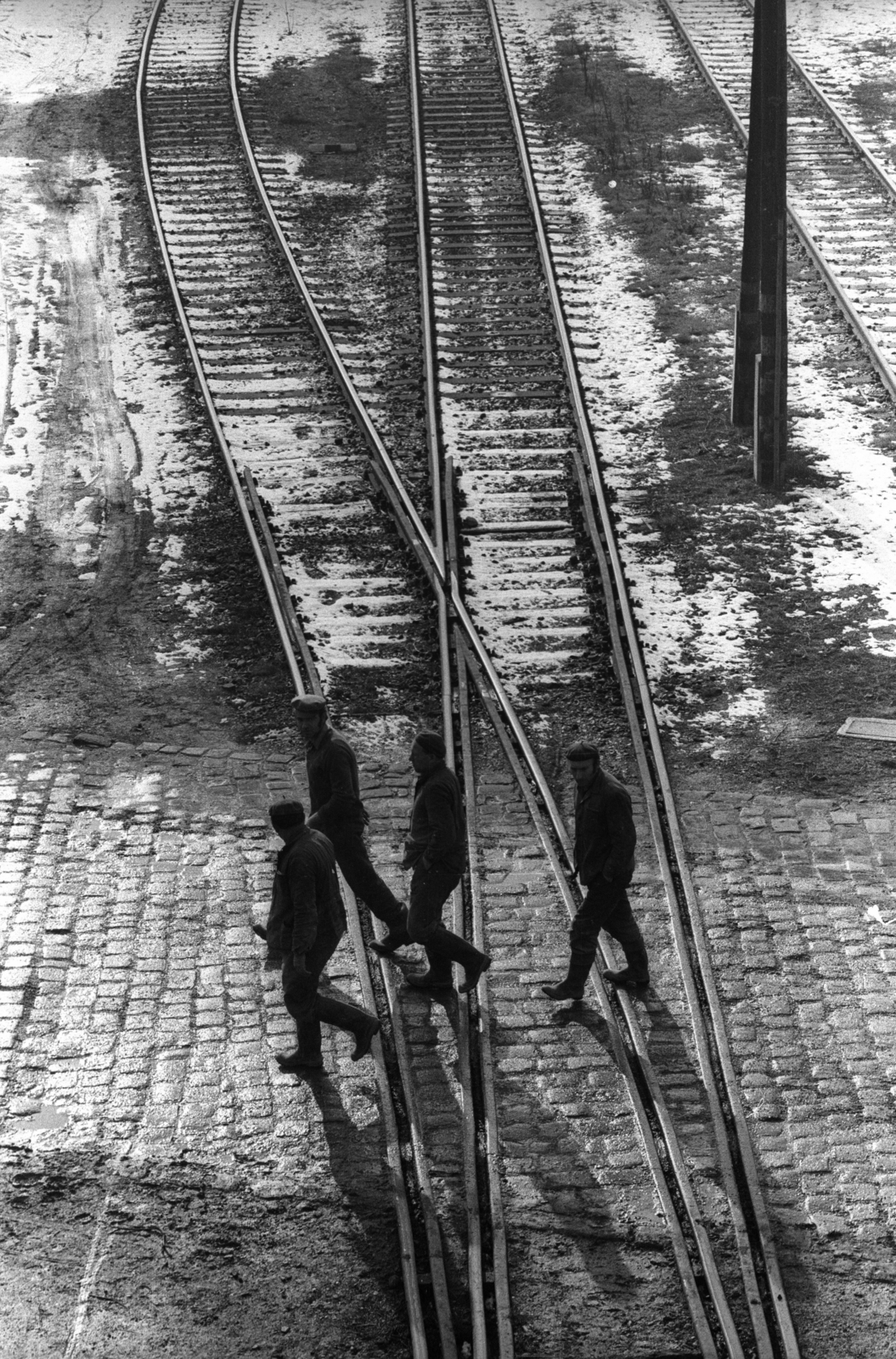 Magyarország, Budapest XIII., a felvétel a Róbert Károly körút vasúti felüljárójáról készült, a vágányok helyén ma az Esztergomi út vezet., 1973, Szalay Zoltán, Budapest, Fortepan #139112