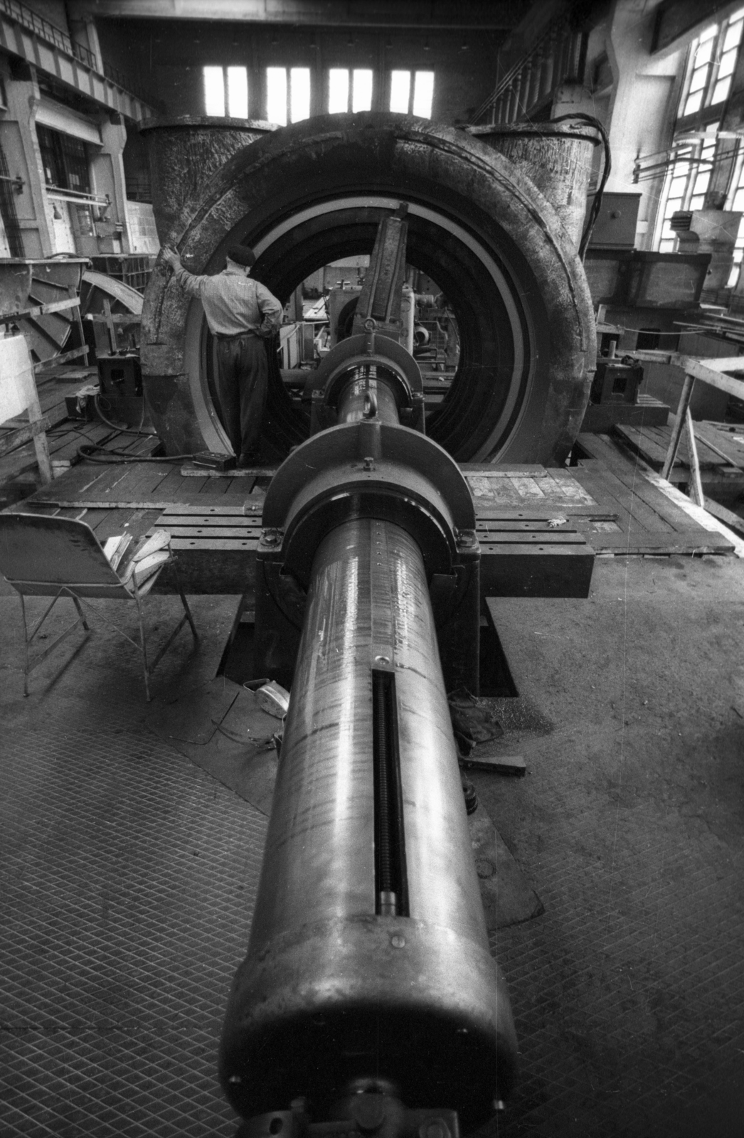 Magyarország, Budapest XIII., Váci út 152-156., Láng Gépgyár, turbina összeszerelő üzem., 1975, Szalay Zoltán, Budapest, Fortepan #139184