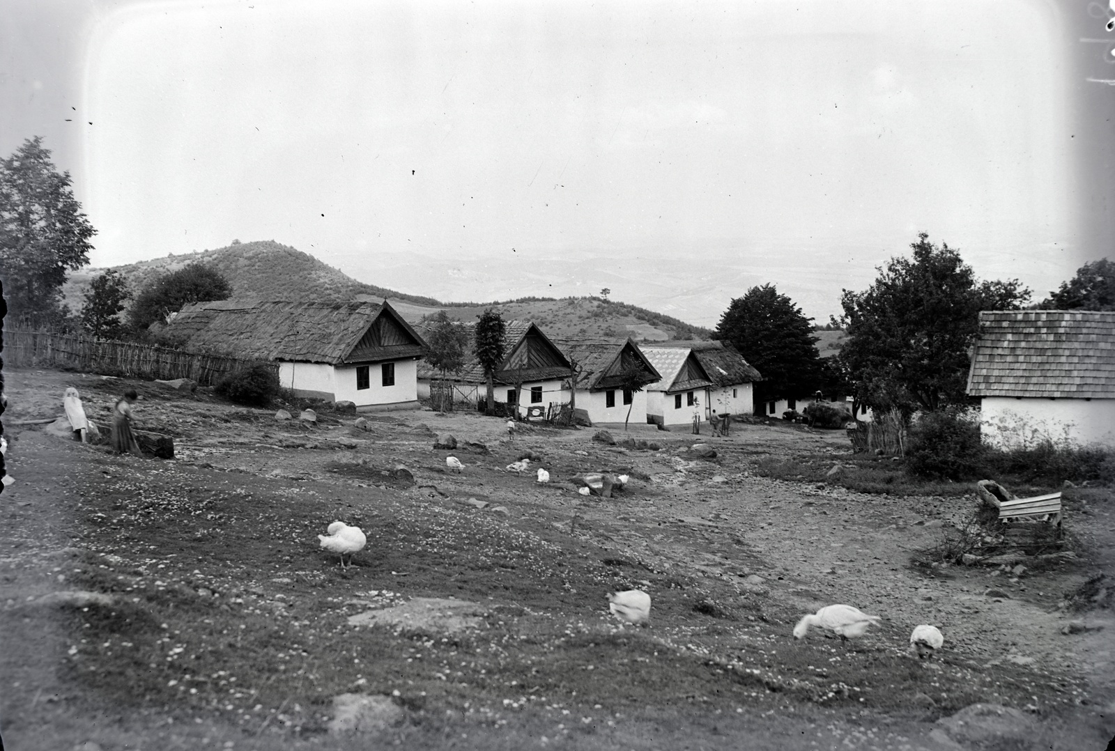 1936, Szekrényesy Réka, falu, népi építészet, itatóvályú, Fortepan #139470