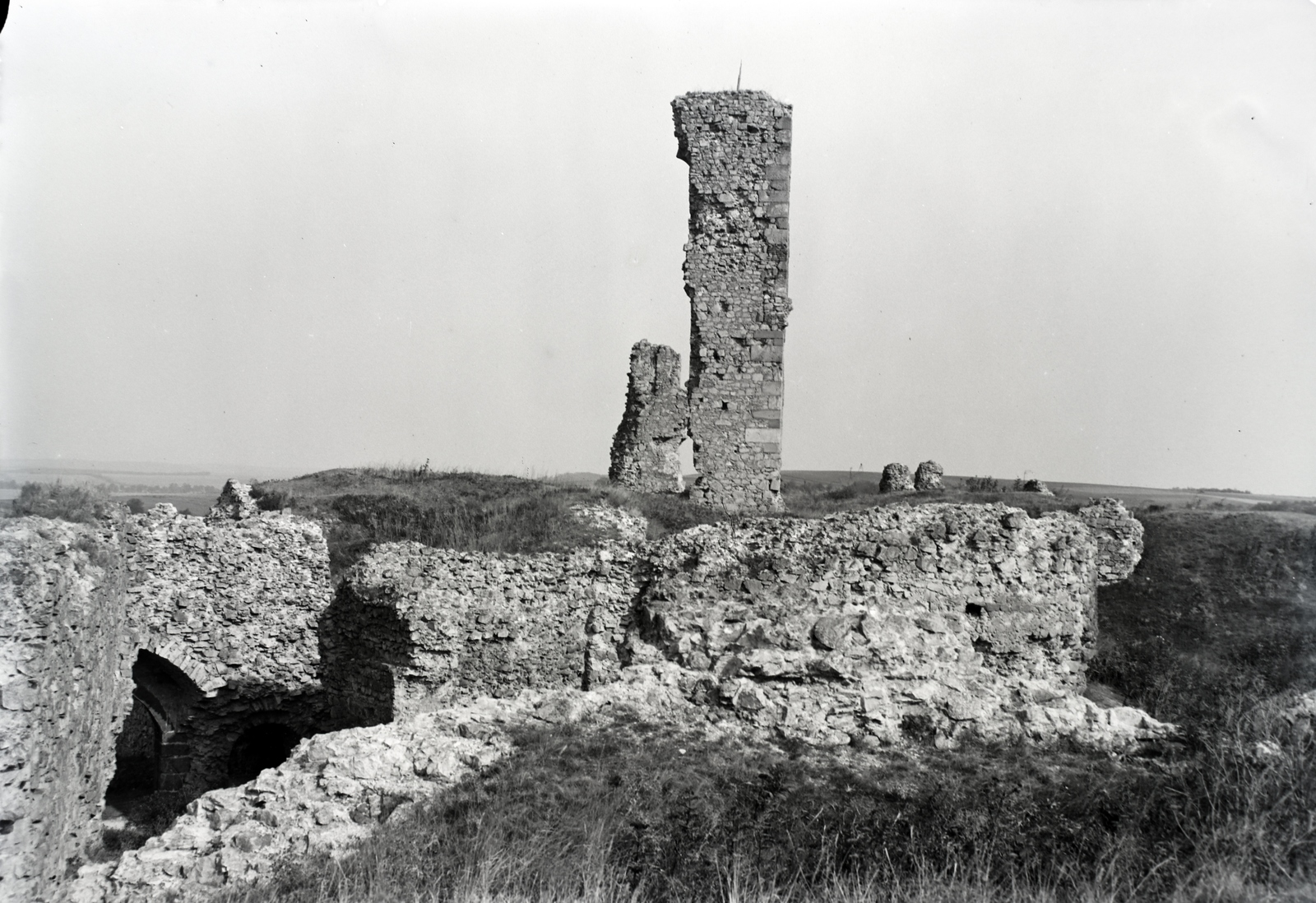 Hungary, Nógrád, Nógrád vára., 1936, Szekrényesy Réka, castle ruins, Fortepan #139472