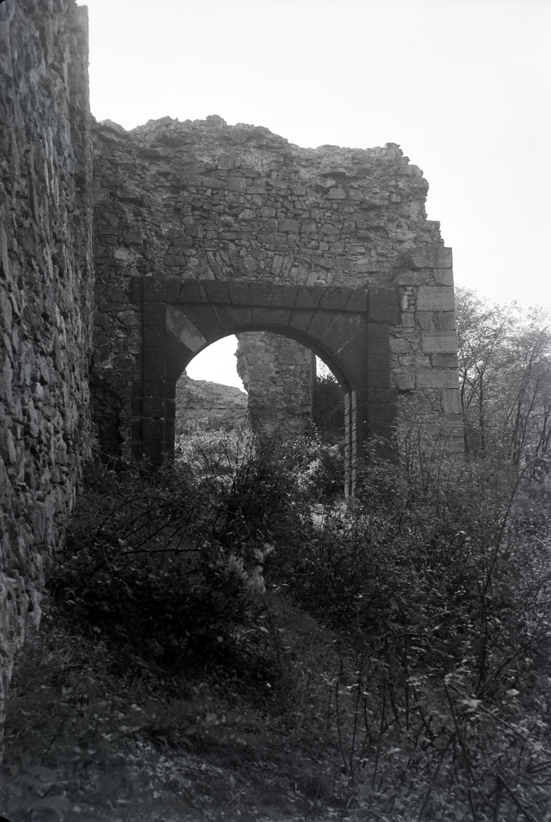 Hungary, Nógrád, Nógrád vára., 1936, Szekrényesy Réka, castle ruins, Fortepan #139475