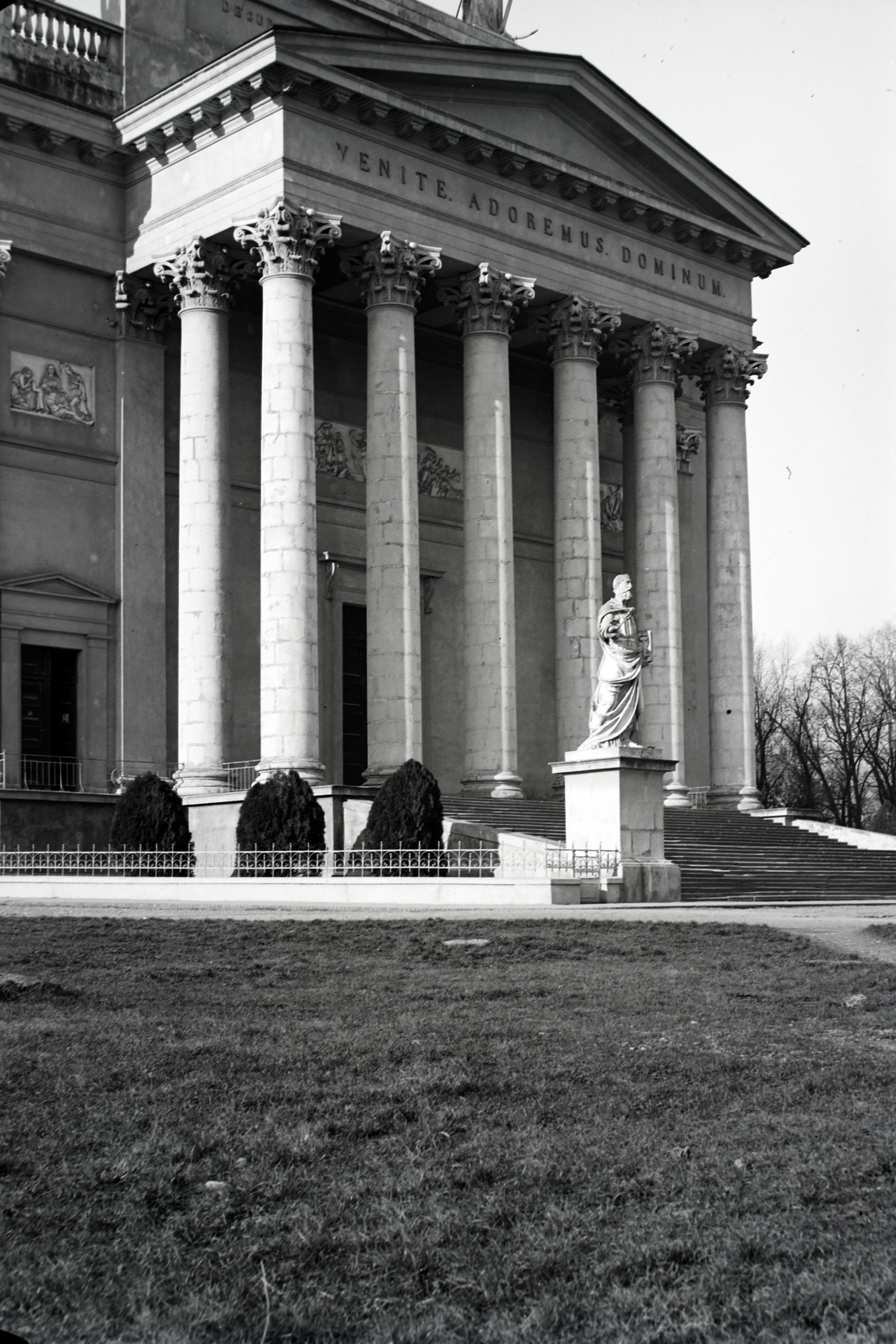 Hungary, Eger, Főszékesegyház., 1937, Szekrényesy Réka, basilica, Catholic Church, Classicism, Cathedral, József Hild-design, Fortepan #139486