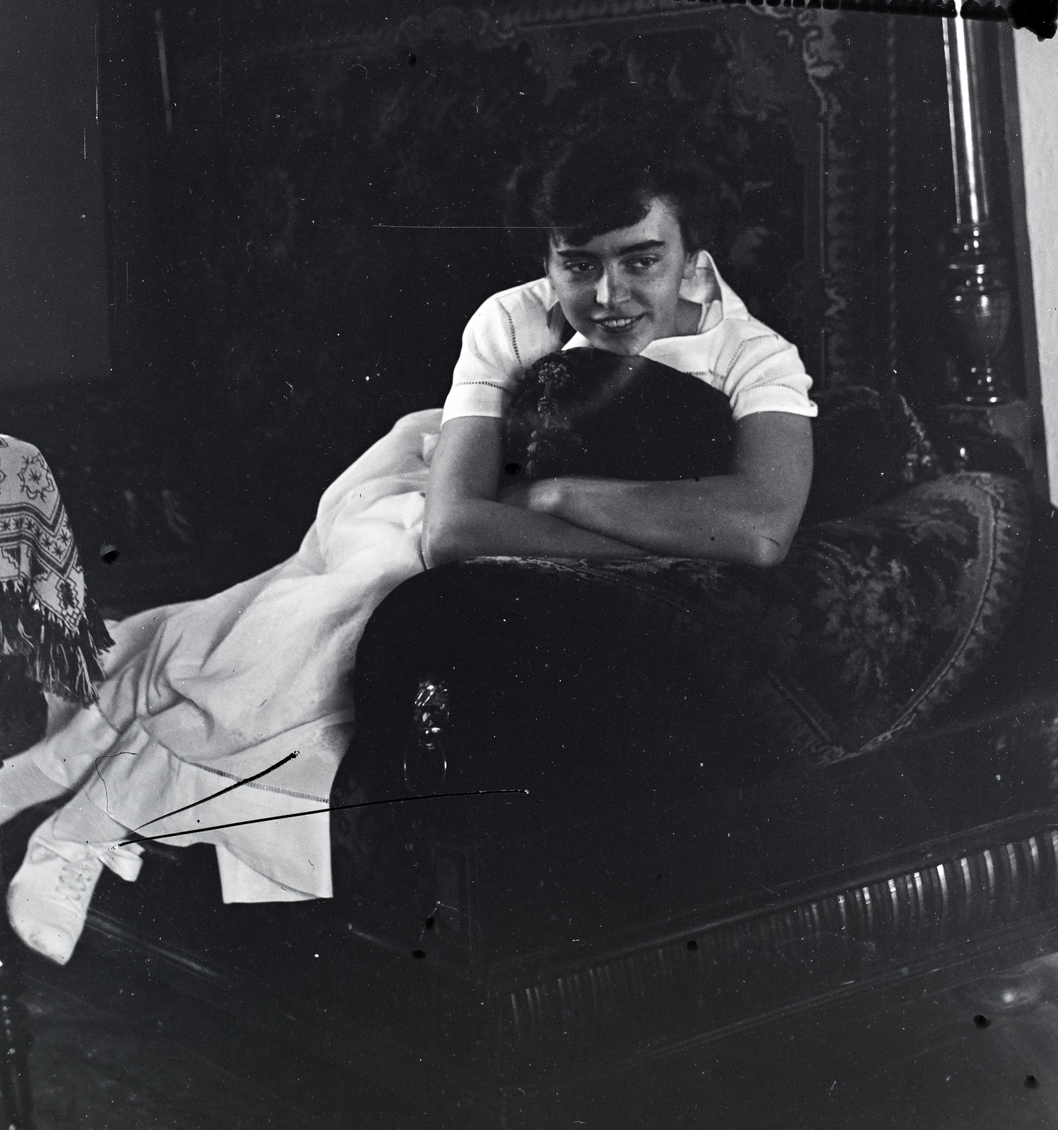 1915, Szekrényesy Réka, sofa, Fortepan #139524