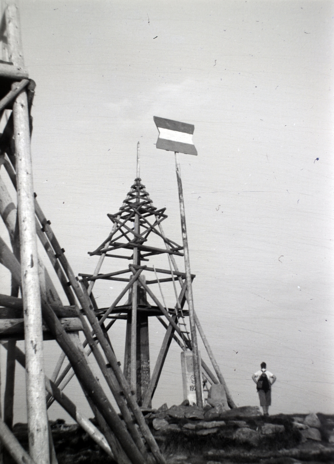 Ukraine, a lengyel-magyar határ 1939-ben., 1939, Mezey Ferenc, border crossing, lookout, triangulum point, Fortepan #139644