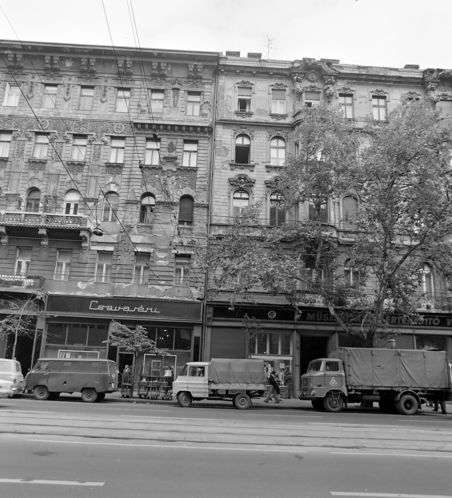 Hungary, Budapest VI., Bajcsy-Zsilinszky út 63. és 61., 1976, UVATERV, Budapest, Fortepan #139931