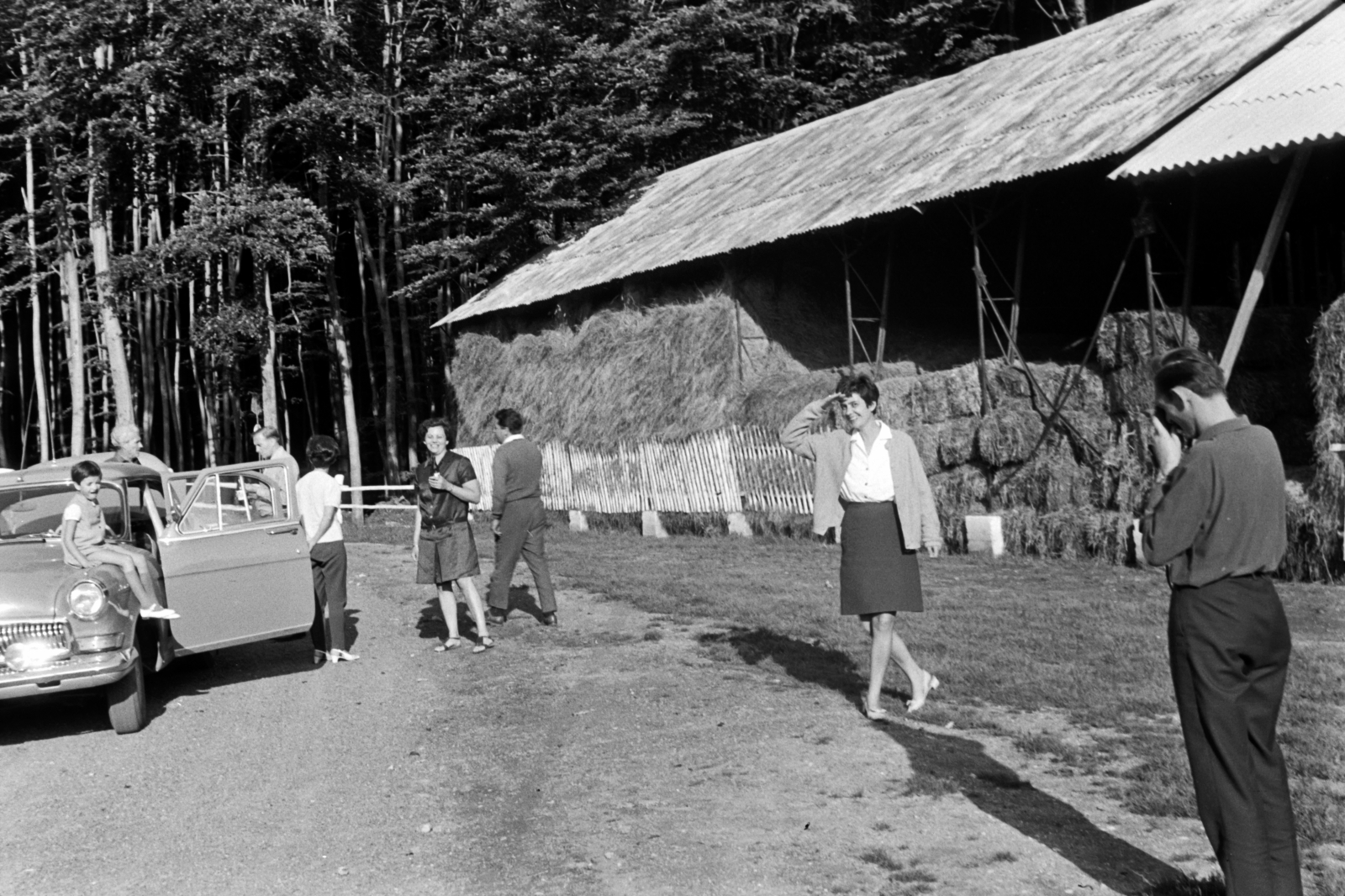 1969, Németh Tamás, sitting on a car, Fortepan #140077