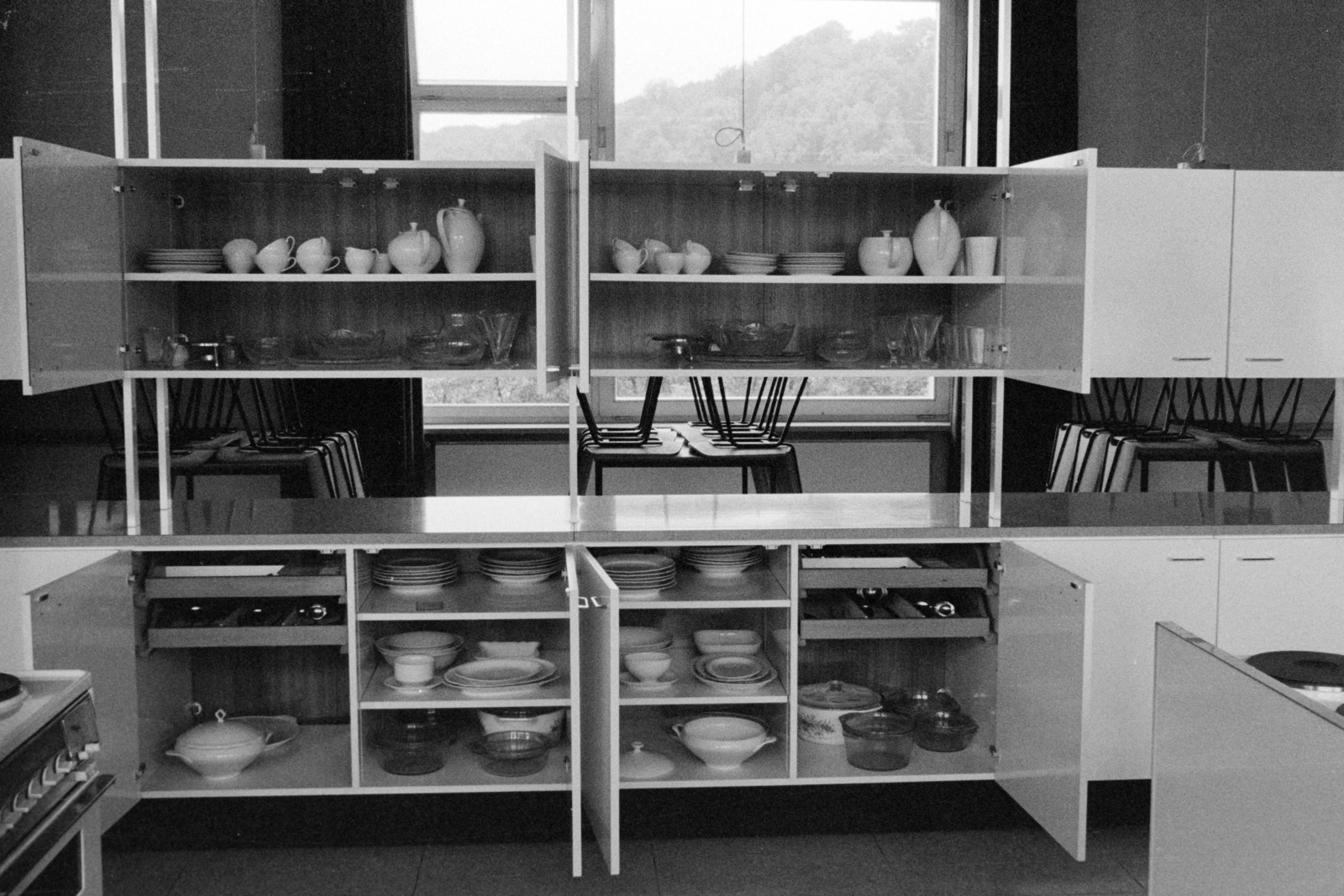 1971, Németh Tamás, cooking school, table, chair, kitchen, kitchen furniture, pot, Fortepan #140213