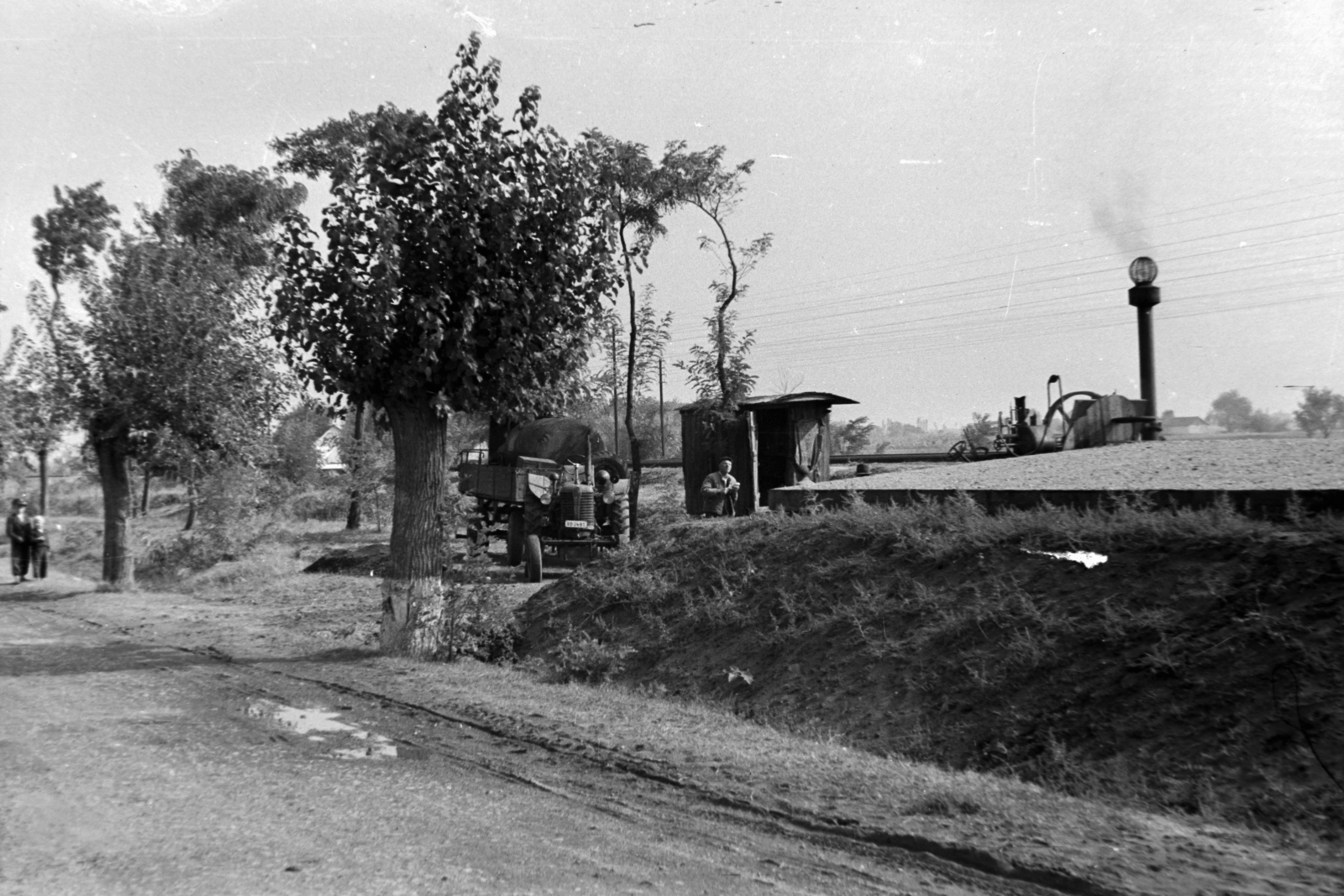1964, Németh Tamás, tractor, Steam-engine, peeking, traction engine, Fortepan #140246