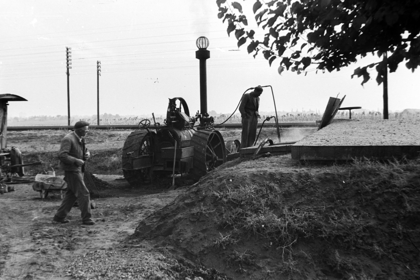 1964, Németh Tamás, Steam-engine, traction engine, Fortepan #140247