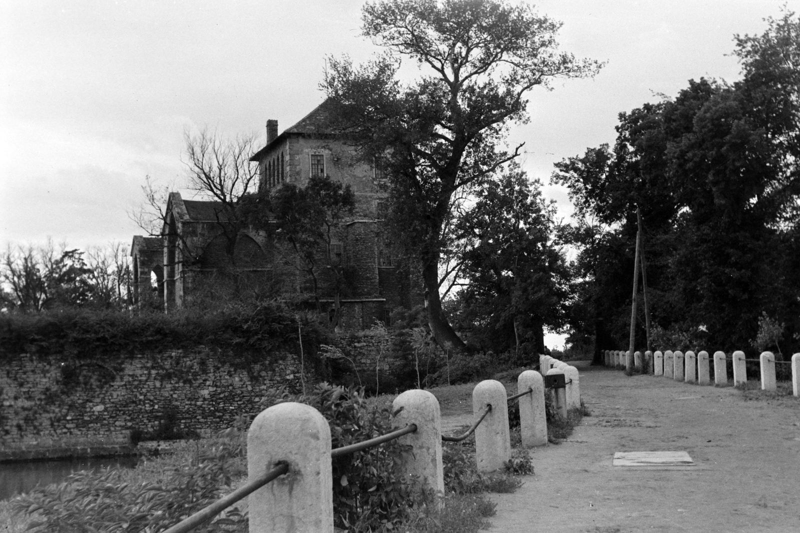 Magyarország, Tata, a Vár az Öreg-tó partján., 1959, Németh Tamás, Fortepan #140294