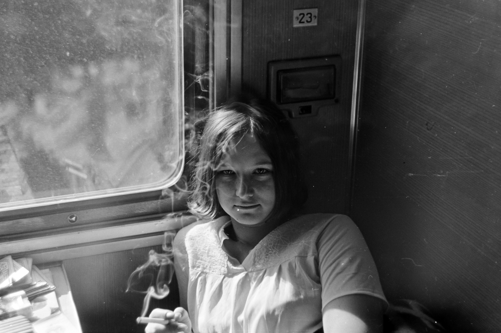 1968, Németh Tamás, smoking, Fortepan #140321