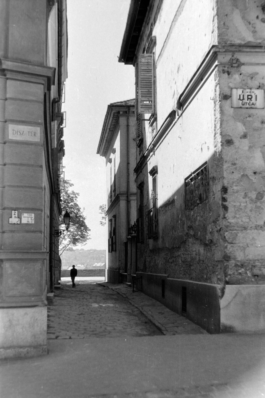 Hungary, Budapest I., Dísz tér és az Úri utca találkozása, szemben a Tóth Árpád sétány felé vezető Móra Ferenc utca., 1963, Németh Tamás, Budapest, Fortepan #140366
