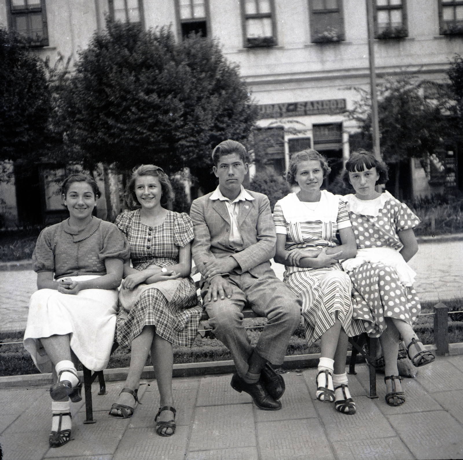 Hungary, Jászberény, Lehel vezér (Apponyi) tér., 1937, Morvay Kinga, Fortepan #140550
