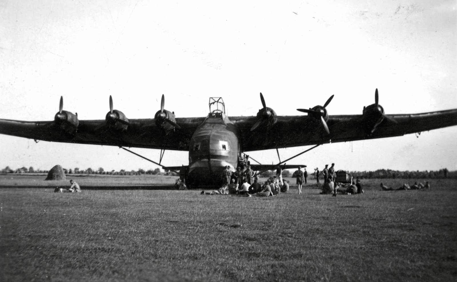 1943, Morvay Kinga, repülőgép, Messerschmitt-márka, Messerschmitt Bf-323 Gigant, Fortepan #140625