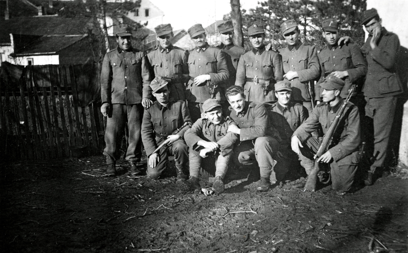 1943, Morvay Kinga, military, tableau, Fortepan #140626