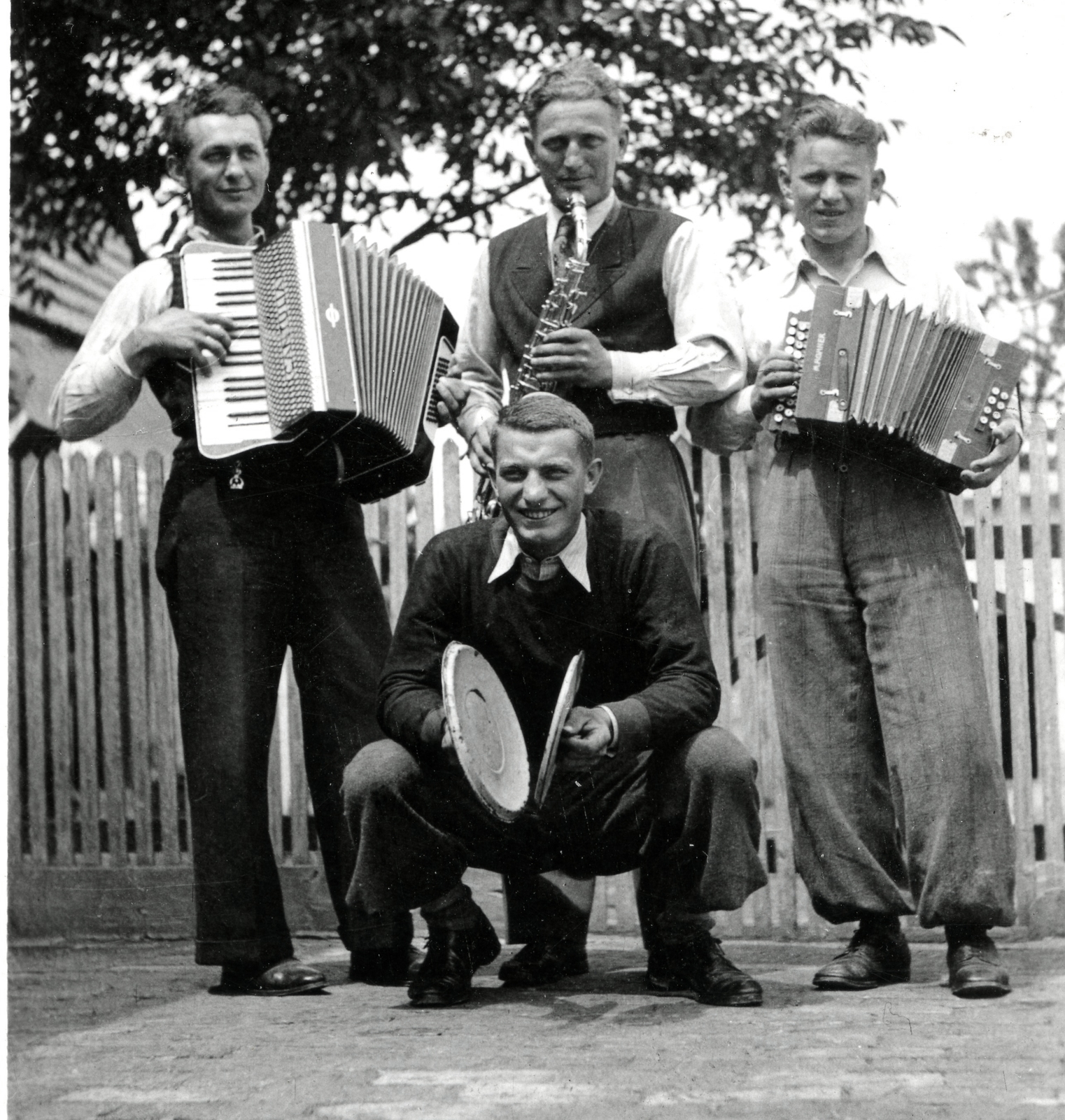 1943, Morvay Kinga, musician, lid, accordion, Fortepan #140629