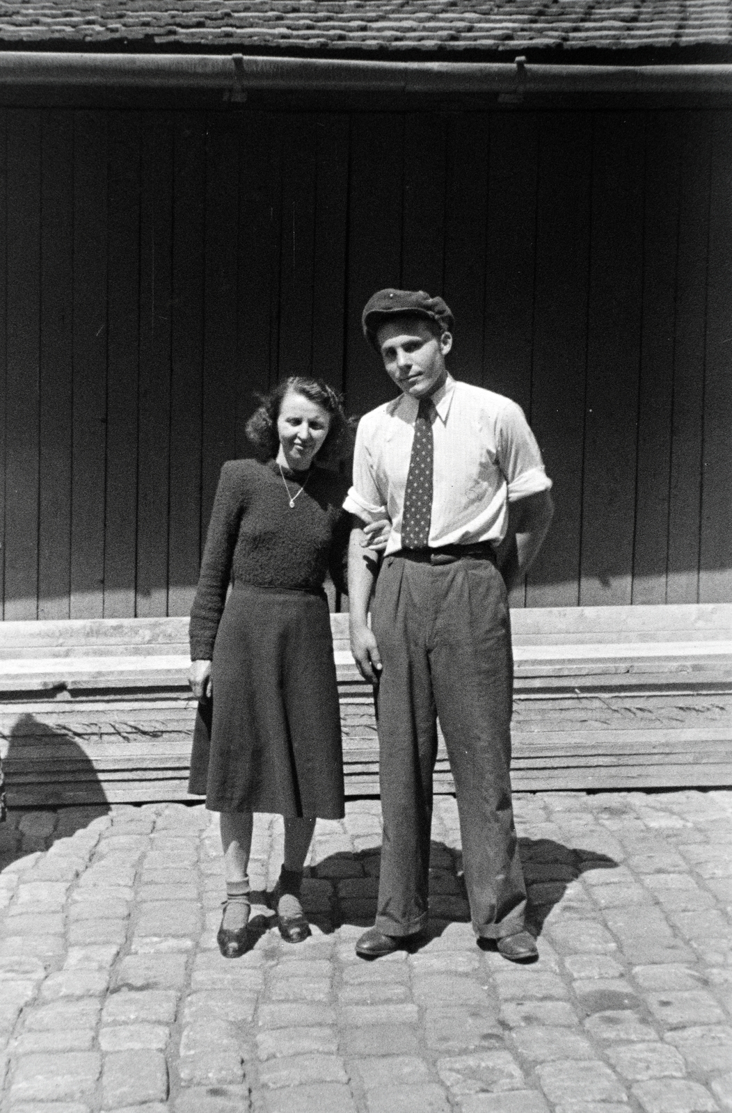 1940, Miklós Lajos, man and woman, Fortepan #140668