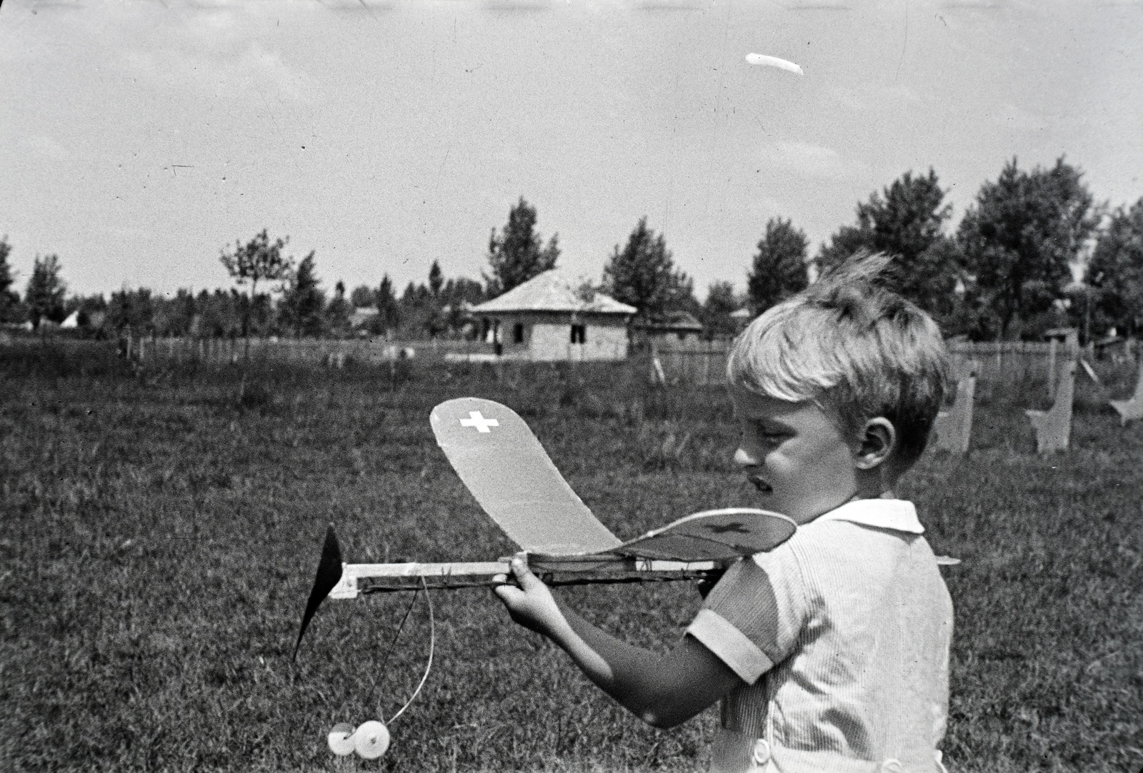1941, Miklós Lajos, model plane, Fortepan #140680