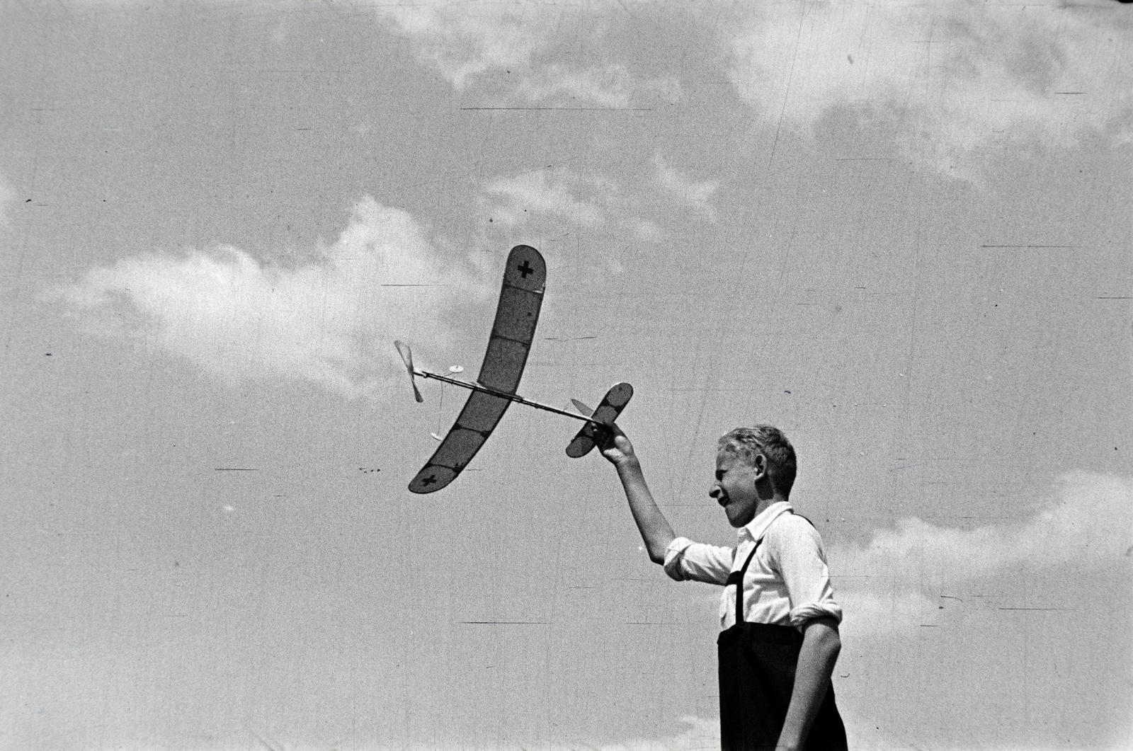 1941, Miklós Lajos, model plane, Fortepan #140682