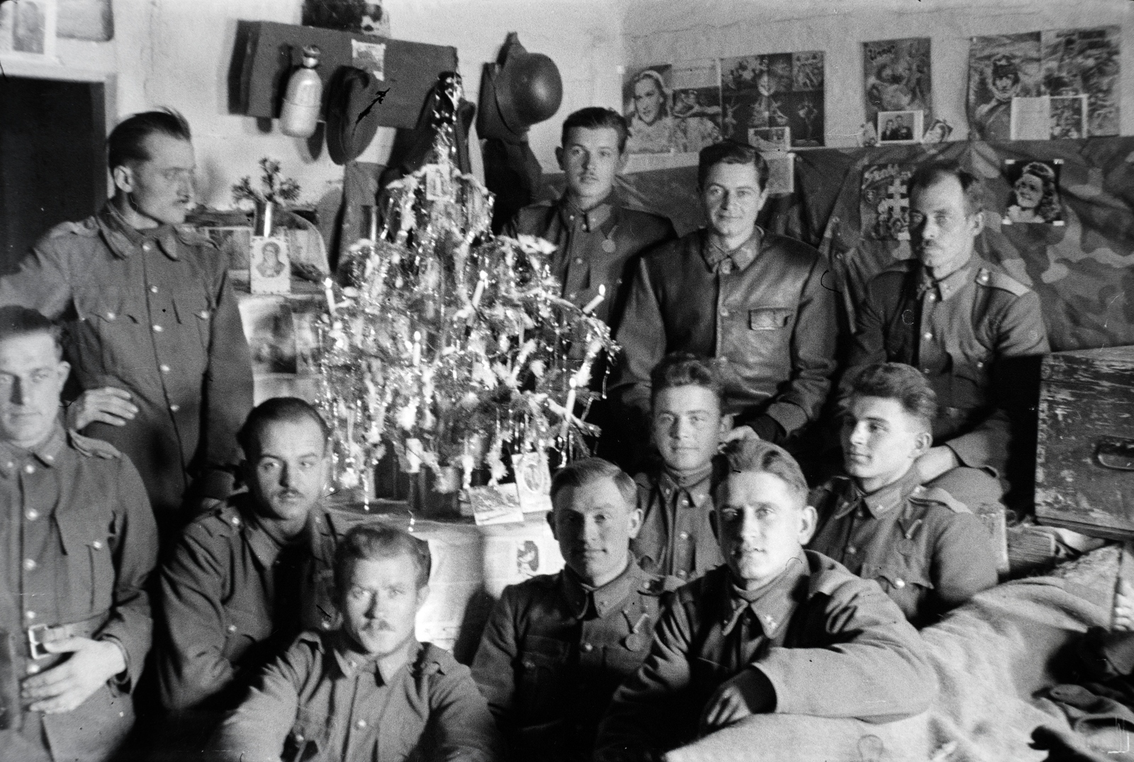 Russia, 1942, Miklós Lajos, Christmas, second World War, Fortepan #140718