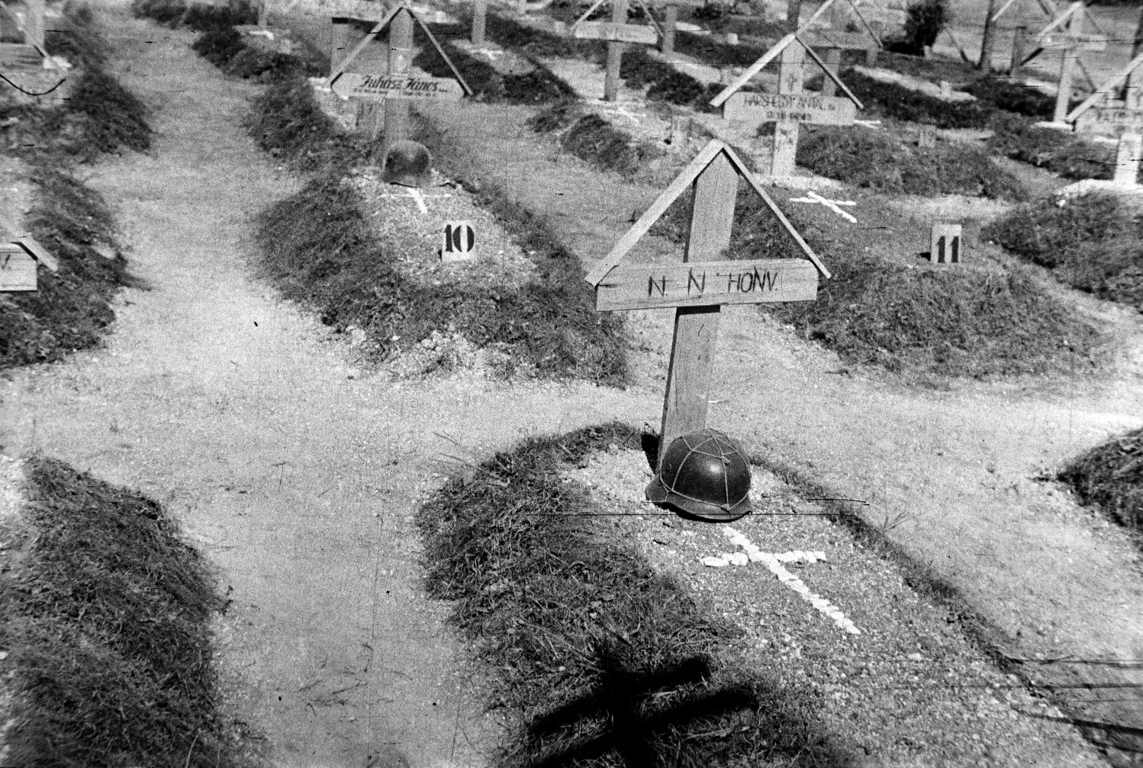 Russia, Yezdochnoye, katonai temető., 1942, Miklós Lajos, cemetery, war grave, Fortepan #140755